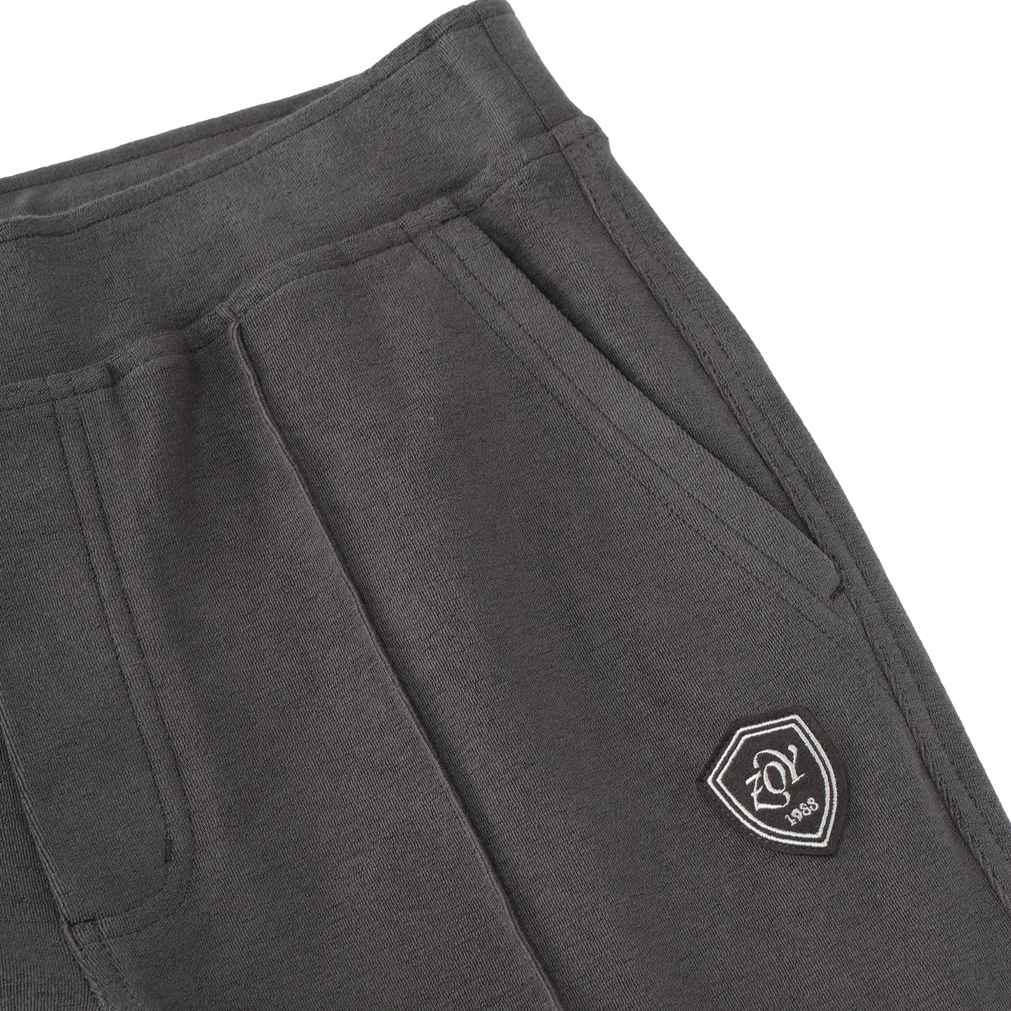 Men's Organic Cotton Tile Long Pants, Charcoal