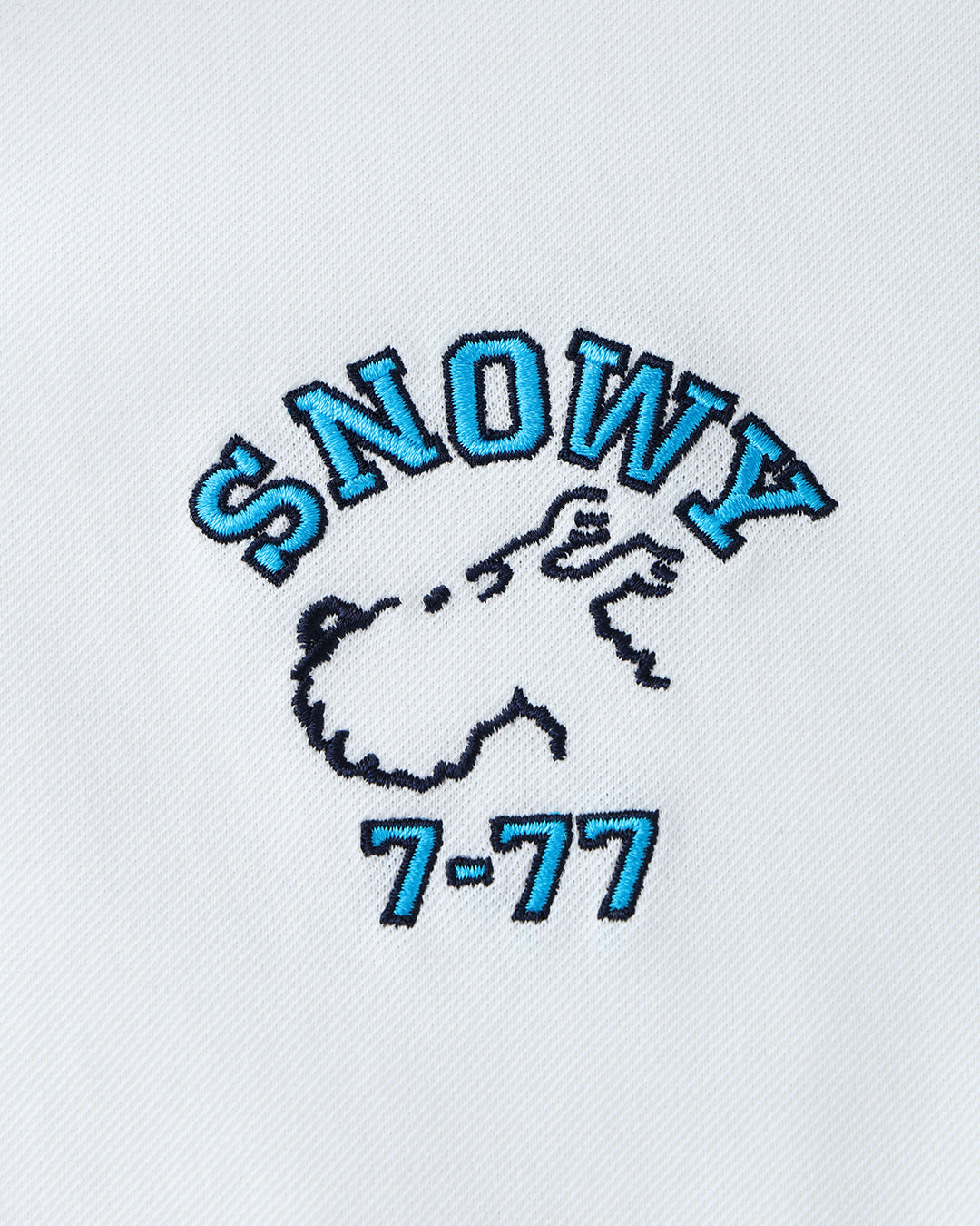 【 TINTIN × ZOY 】MEN リサイクルクアトロセブン 鹿の子 半袖ポロシャツ ホワイト