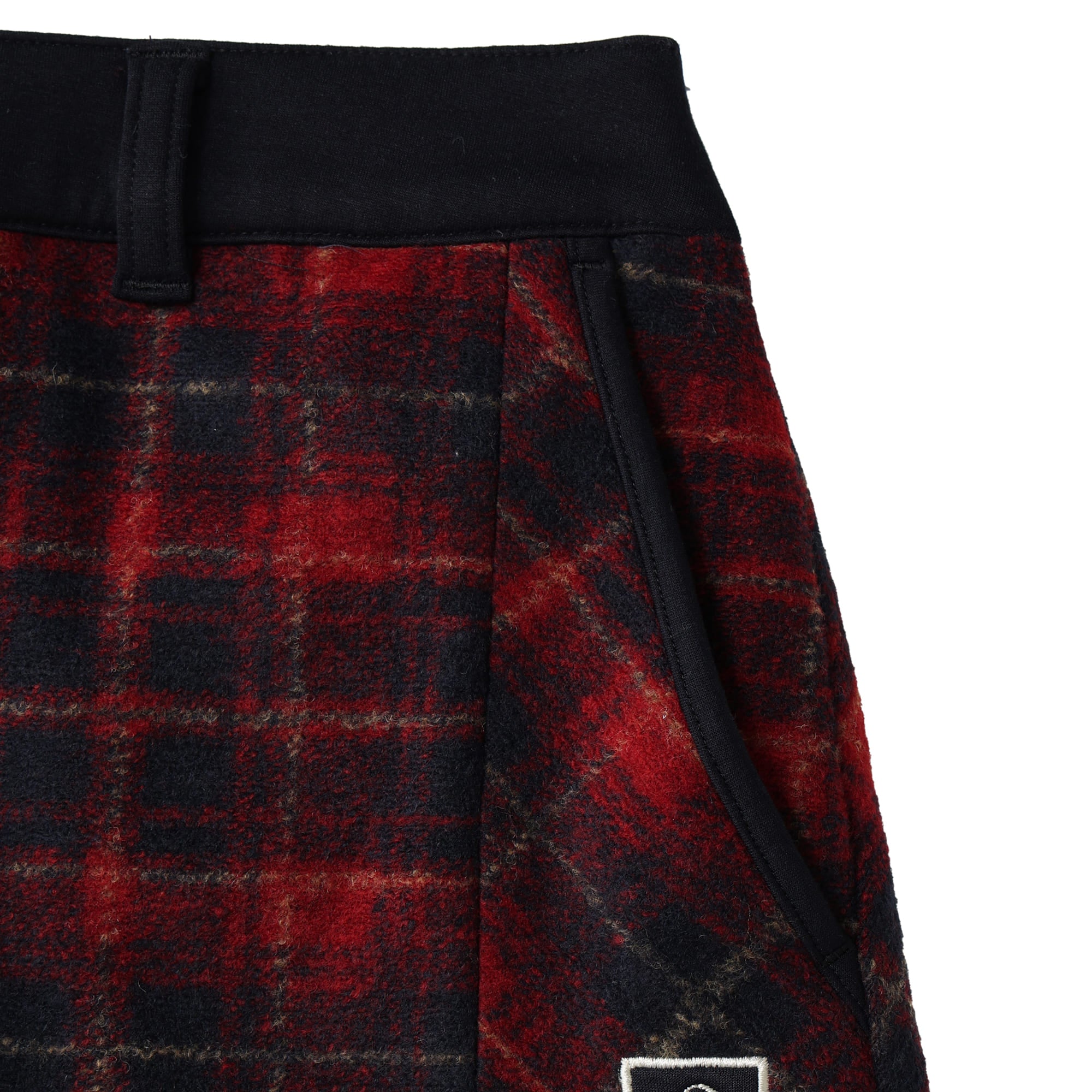 Women's Sliver Check JQ Skirt (Windproof Lining) Off-White