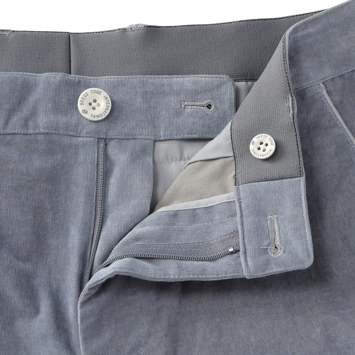 MEN 28W シャンブレーコール ロングパンツ ショコラ