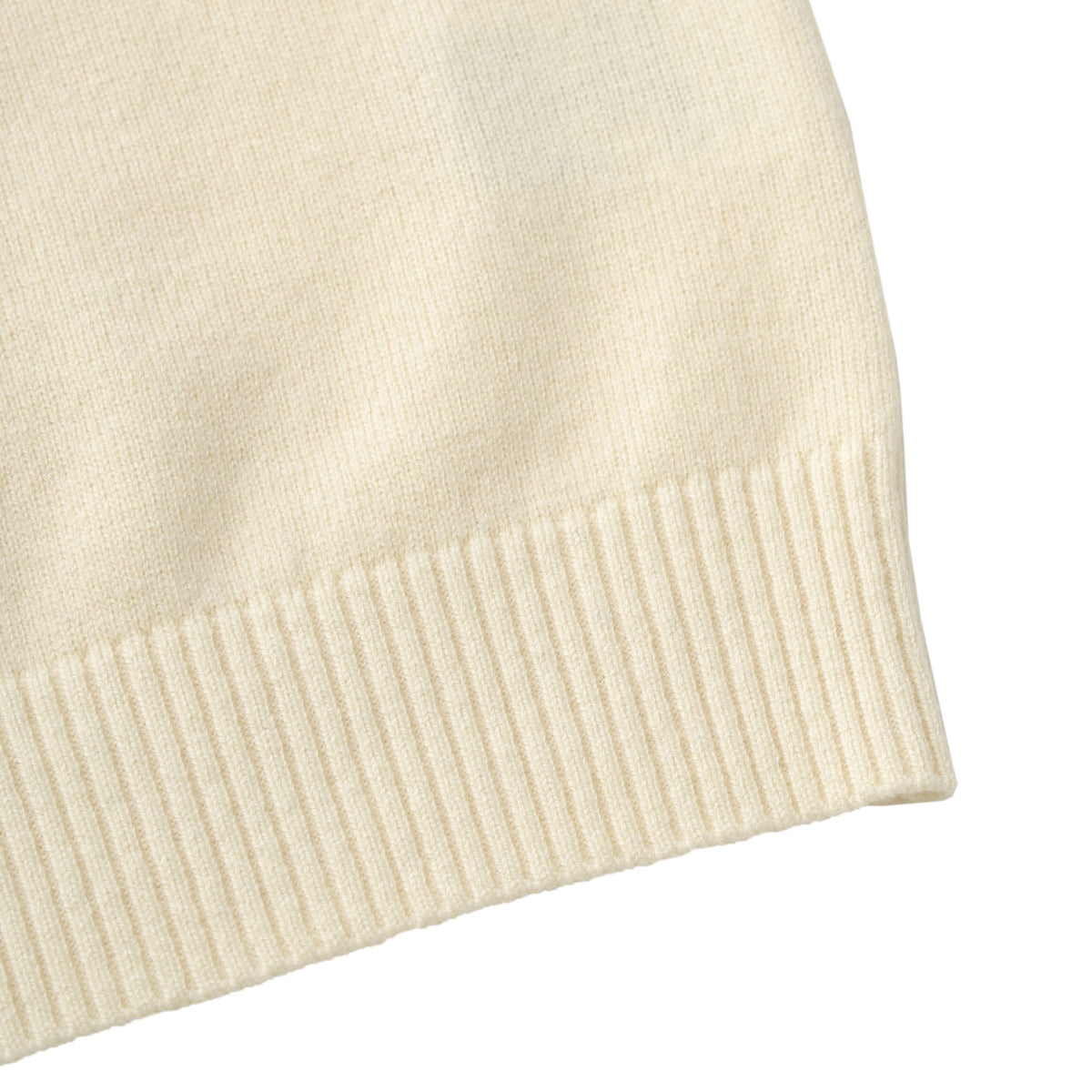WOMEN Superfine merino wool x cashmere 長袖セーター チャコールグレー