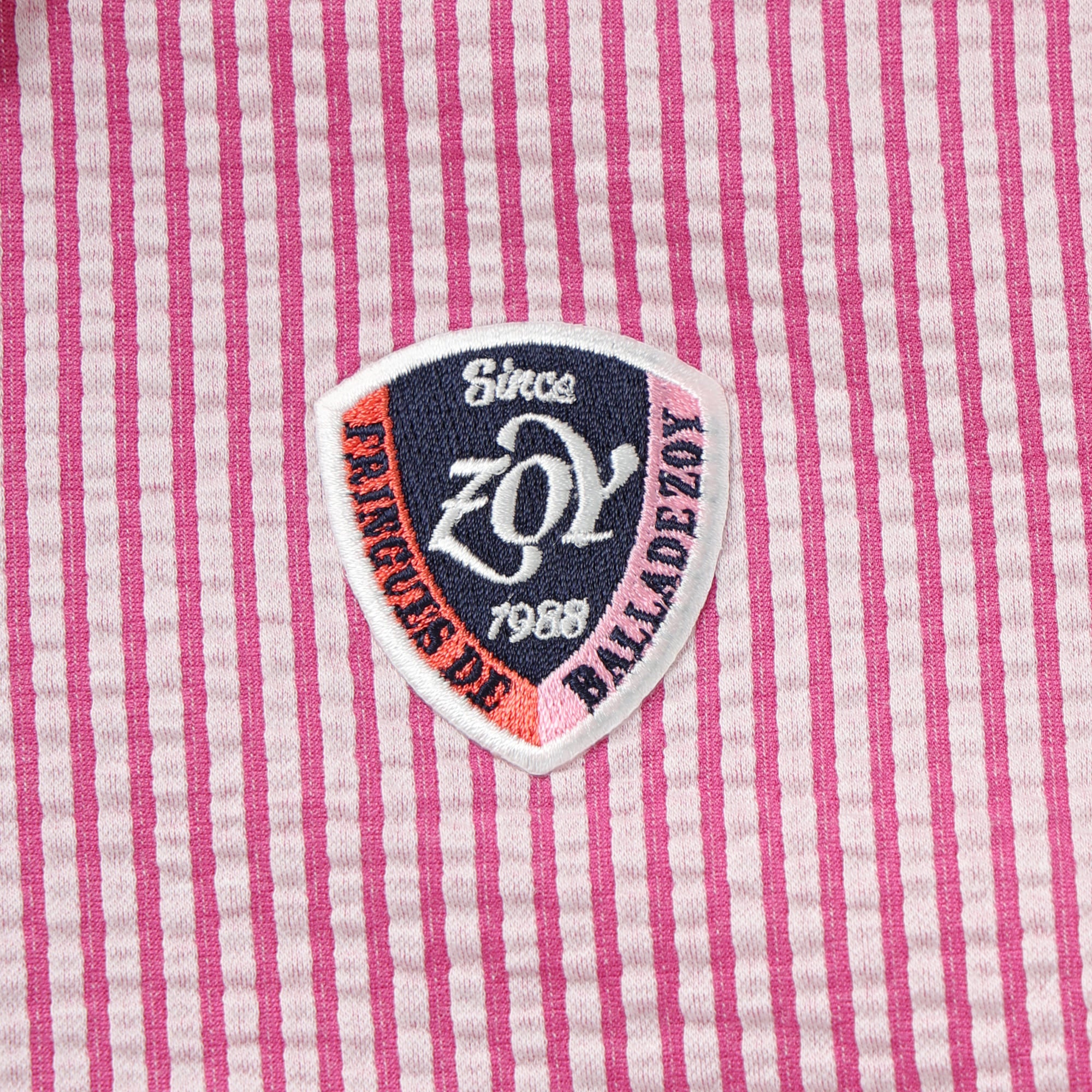 WOMEN シルキーサッカージャージ 半袖シャツ チェリーピンク