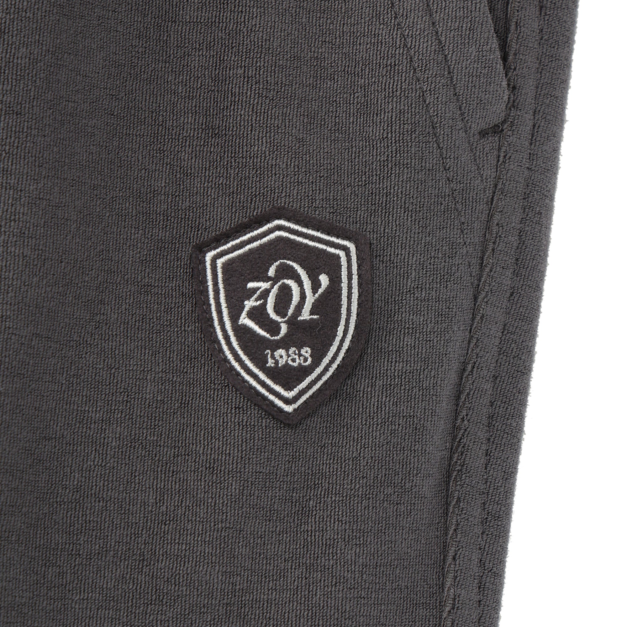Men's Organic Cotton Tile Long Pants, Charcoal