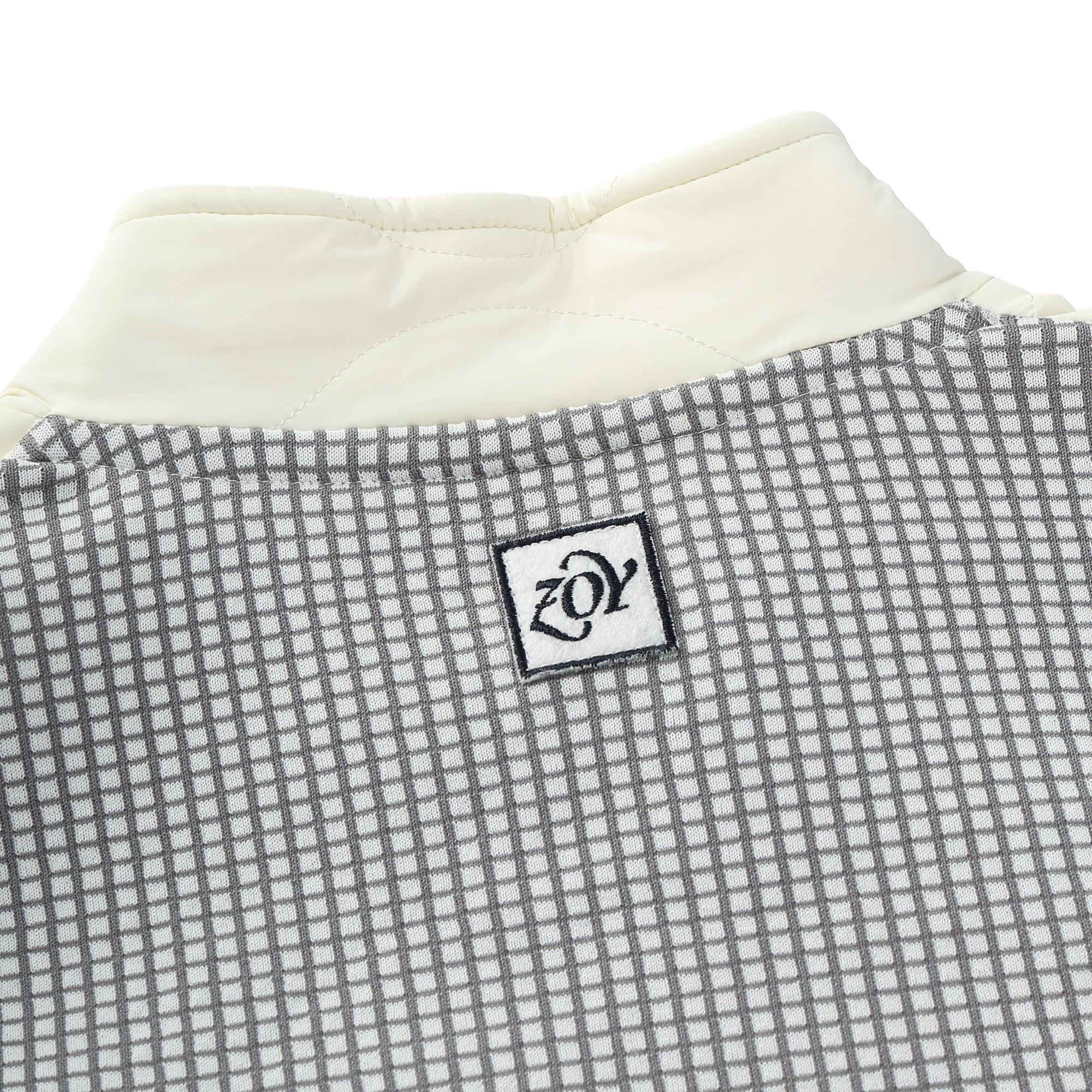 Women's Graph Check WJQ Knit Blouson White