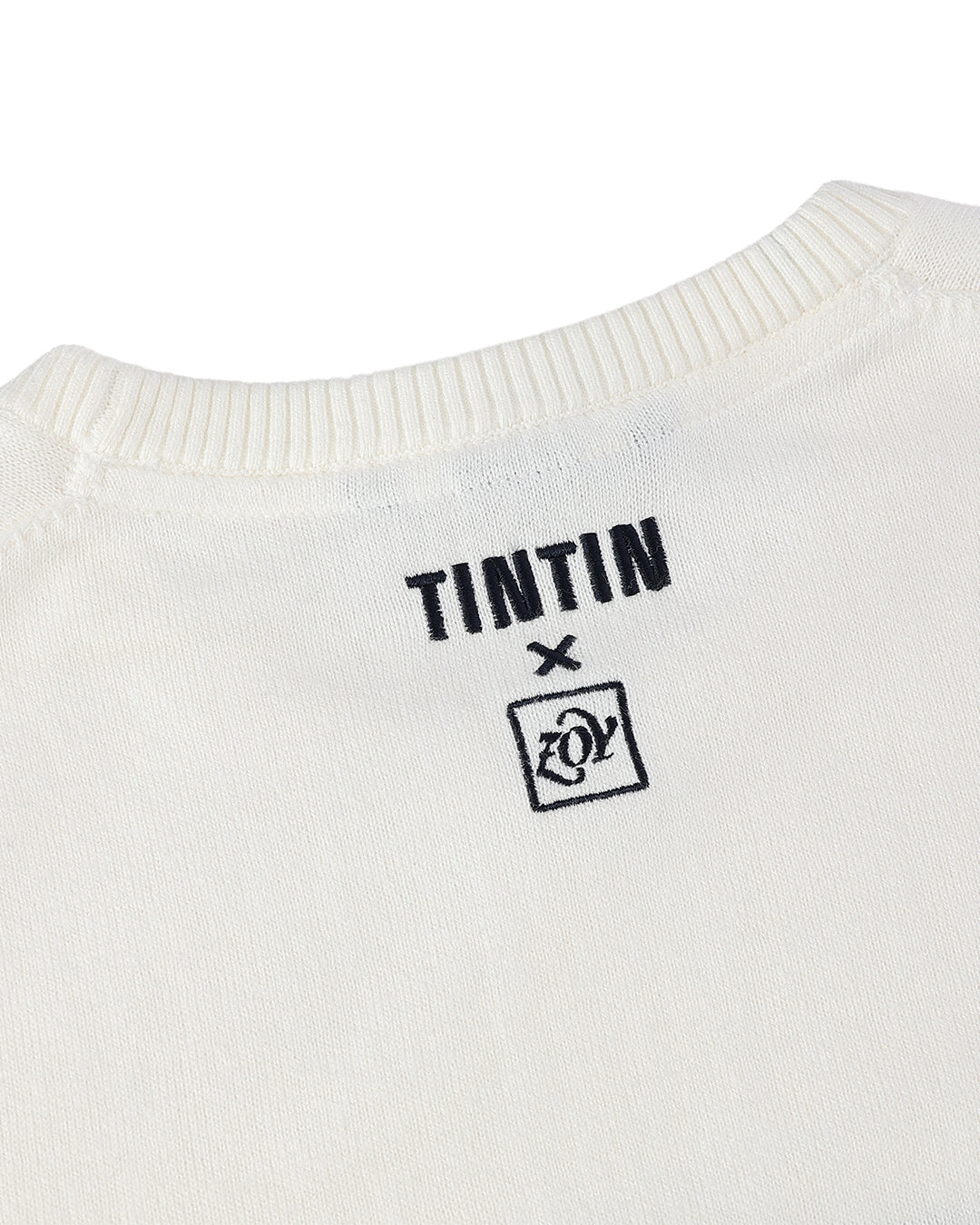 【 TINTIN × ZOY 】WOMEN コットンカシミヤ天竺 長袖セーター フランネルグレー
