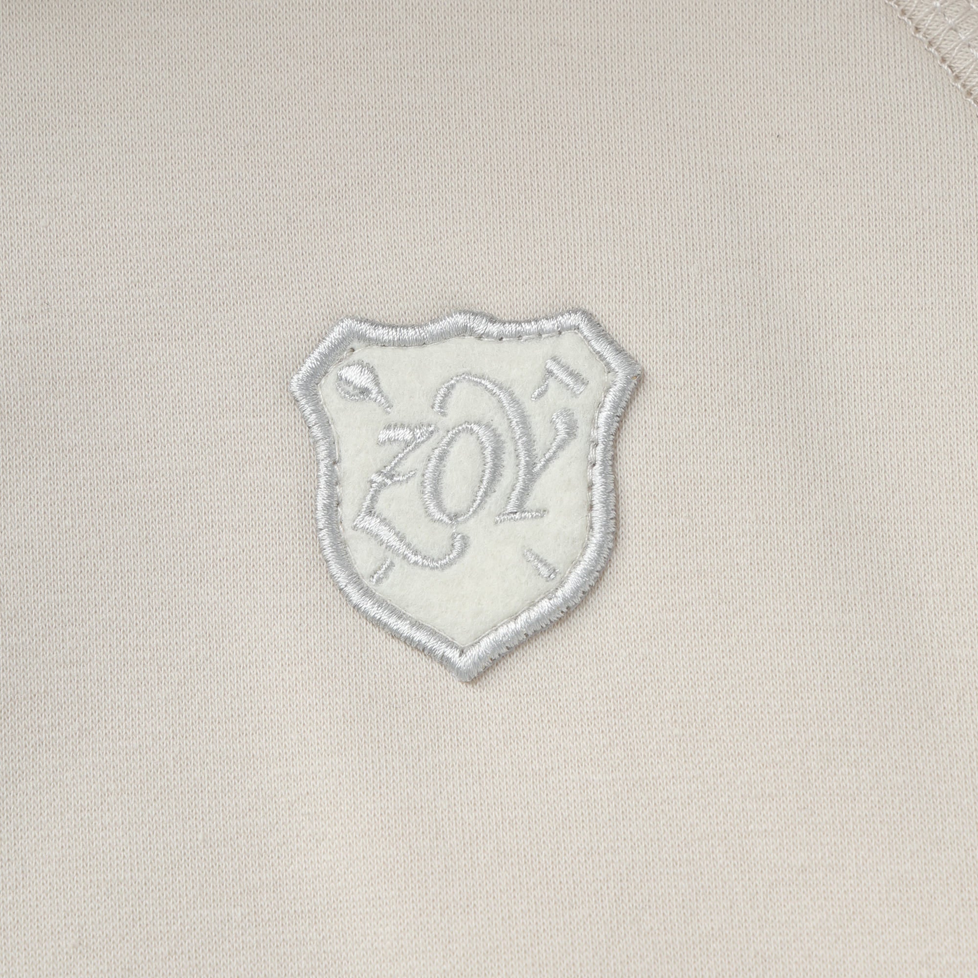 WOMEN LONG-STAPLE COTTON BOMBER フーディー チャコール