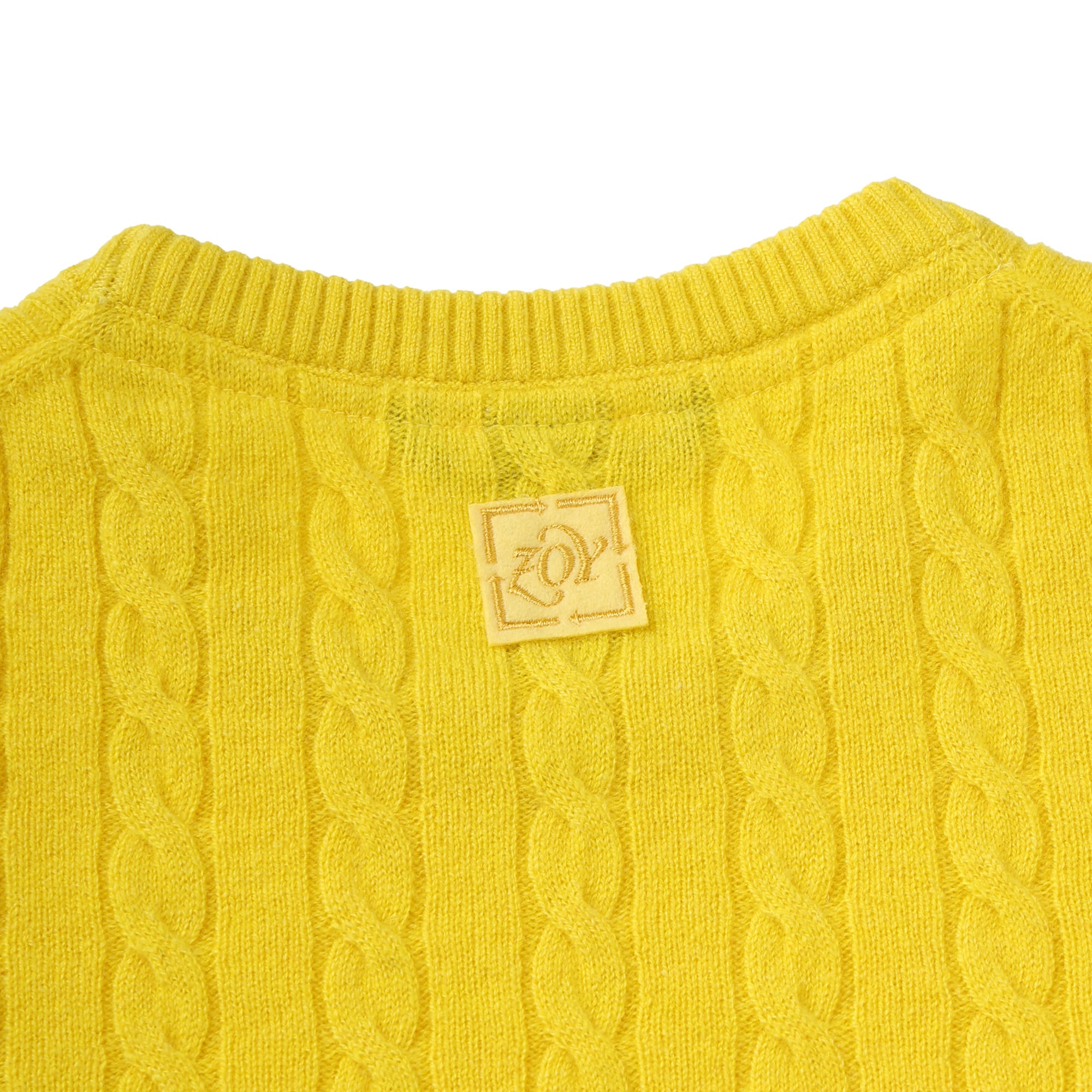 WOMEN Recycled CASHMERE 長袖セーター イエロー