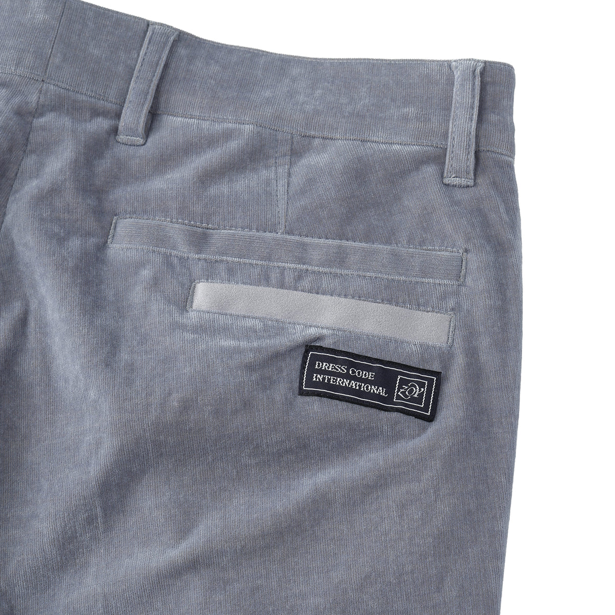 MEN 28W シャンブレーコール ロングパンツ ショコラ