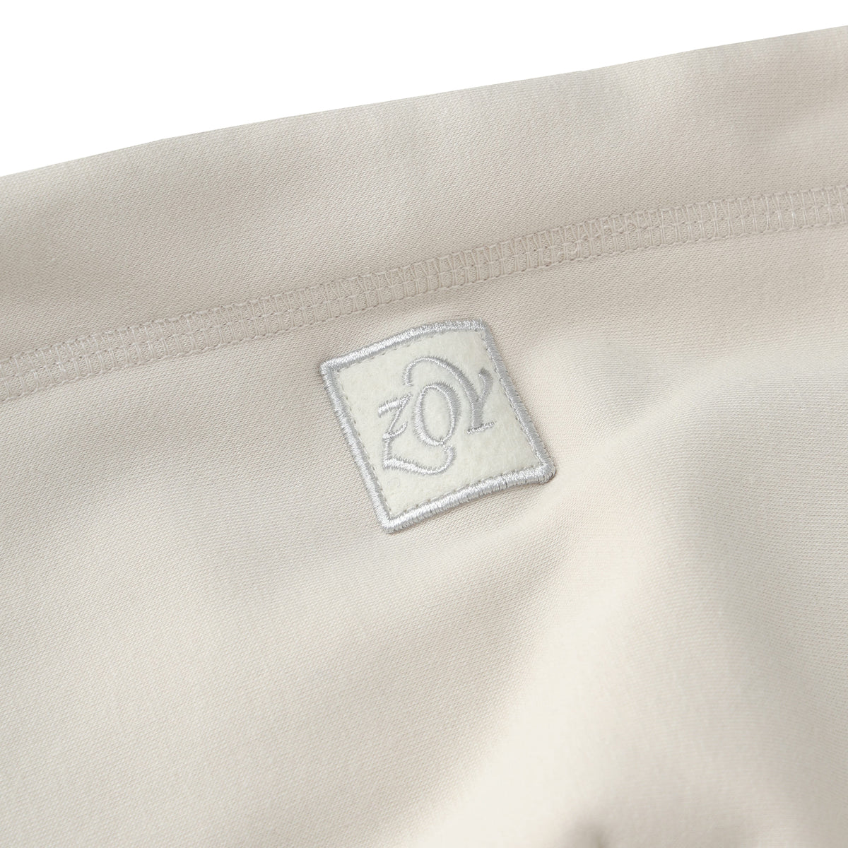 WOMEN LONG-STAPLE COTTON BOMBER フーディー チャコール