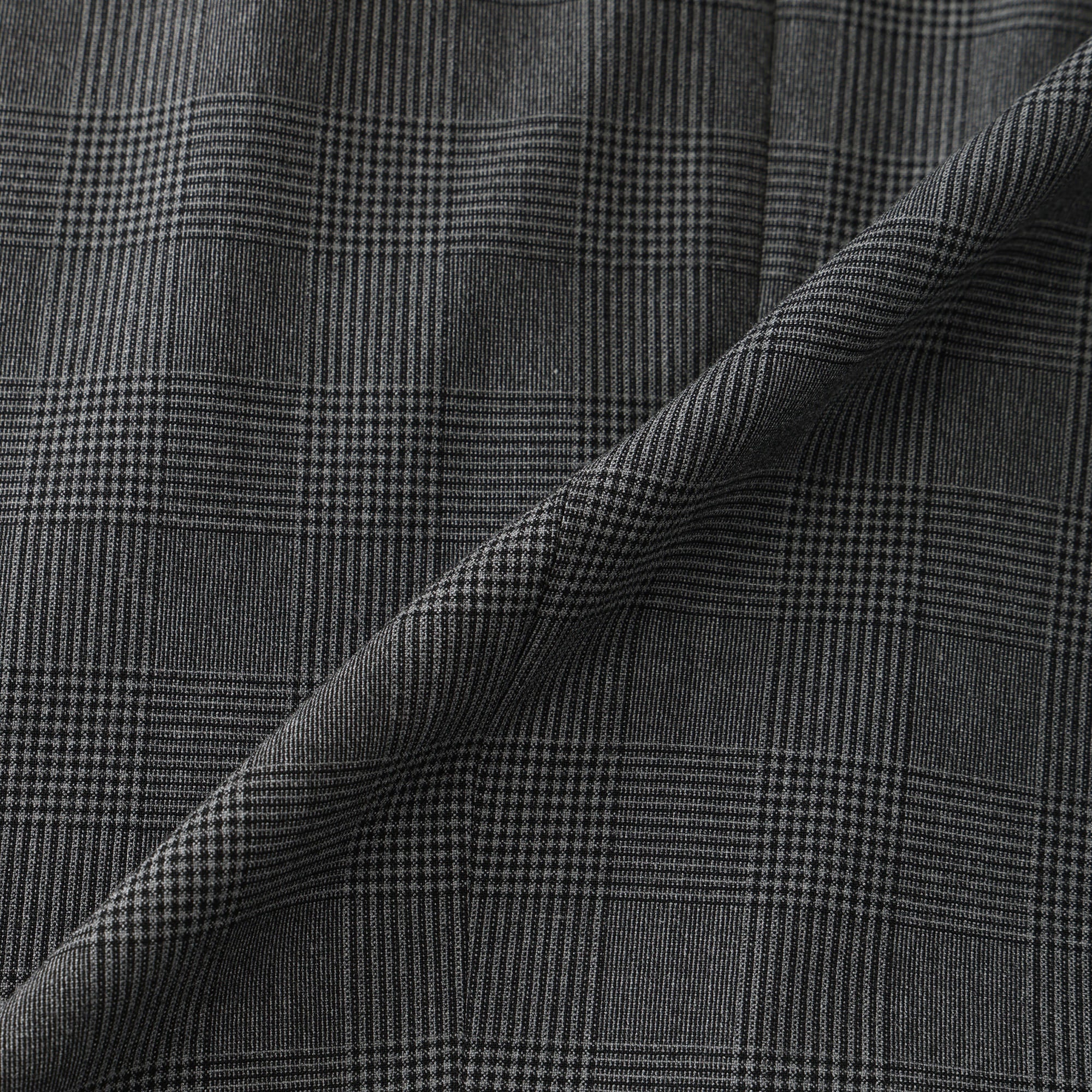 Men's Glen Check Stretch Jacket, Charcoal