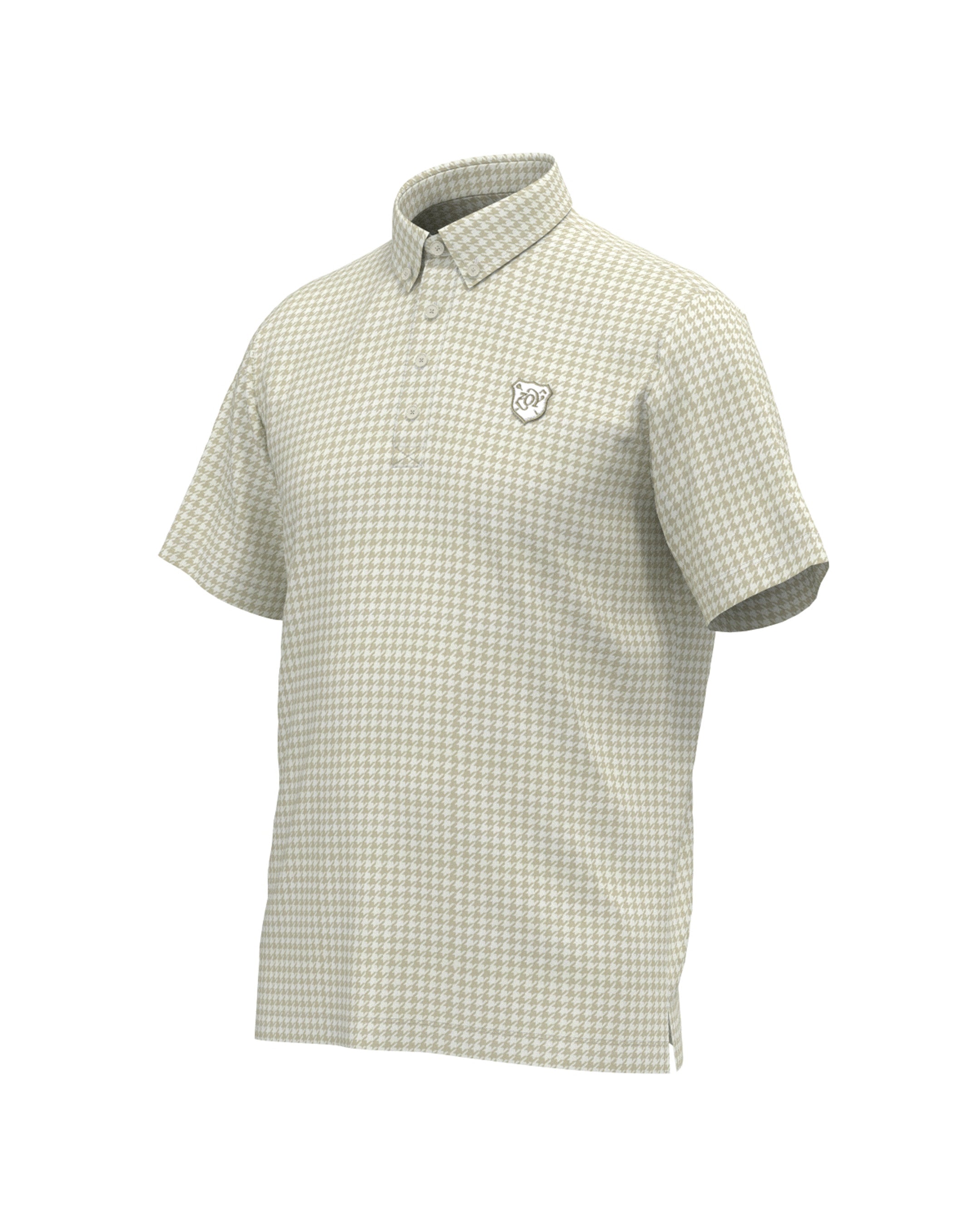 Men's Alphabet Print Short Sleeve Shirt White