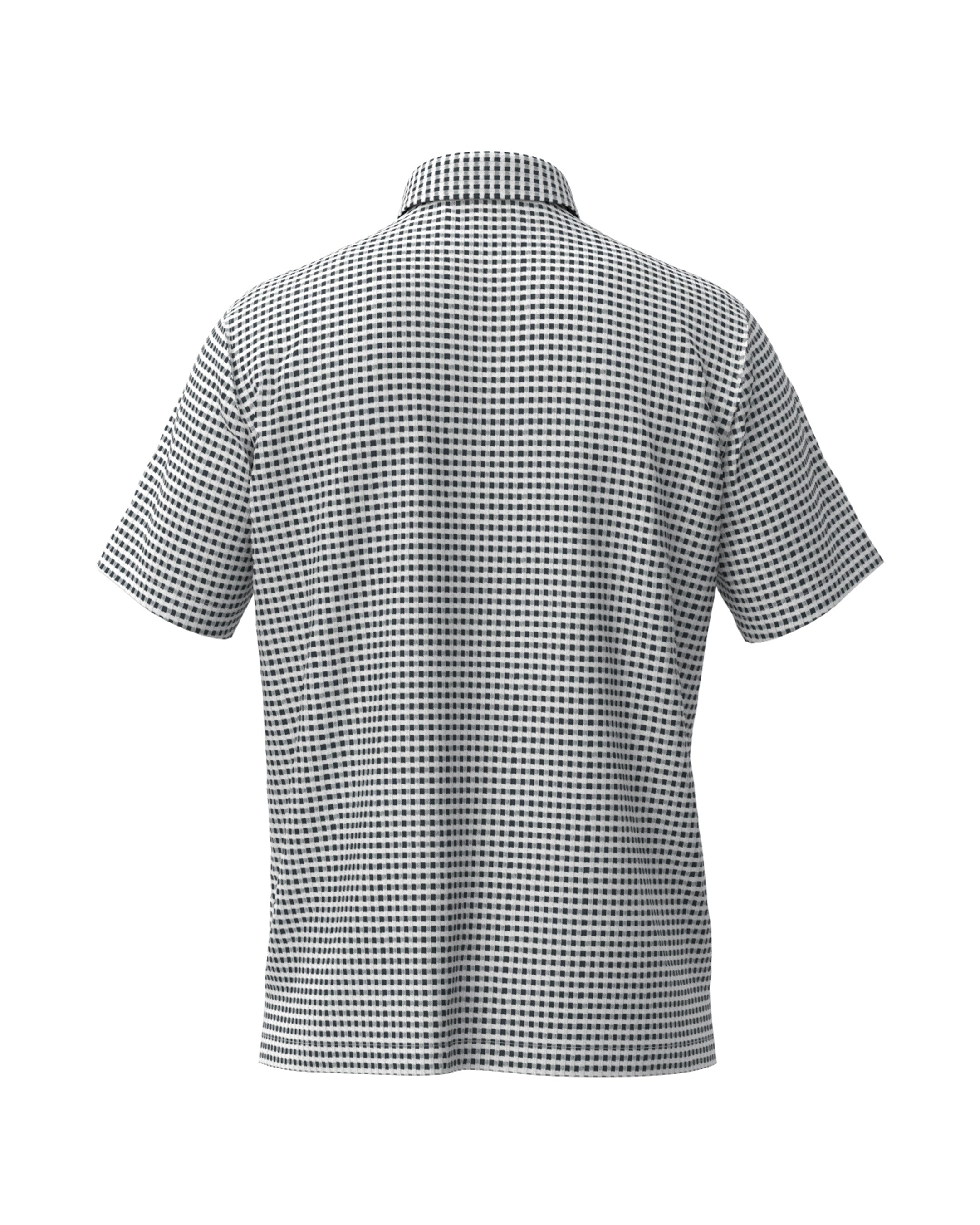 Men's Alphabet Print Short Sleeve Shirt White
