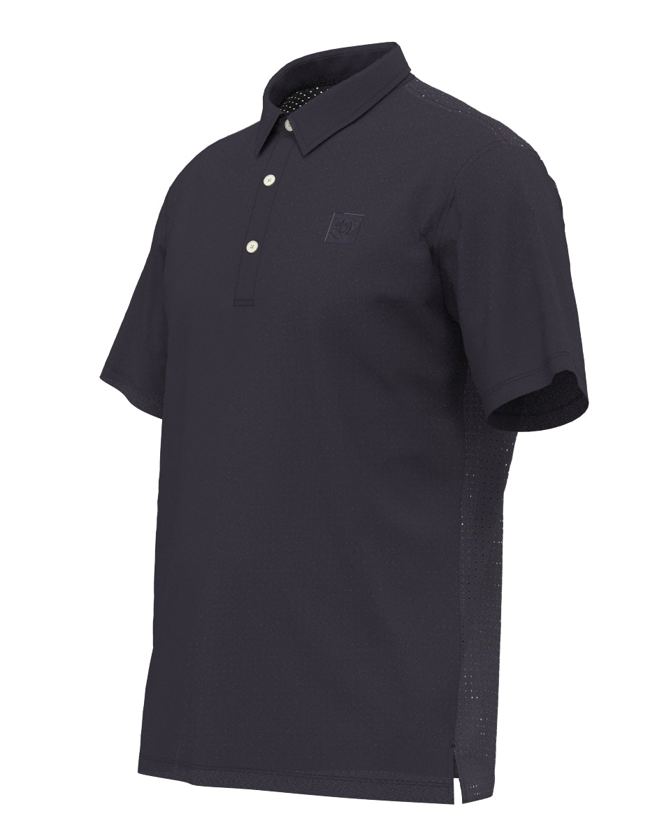 MEN SENSITIVE TINTO/UNITO Short Sleeve Polo Shirt Eggplant