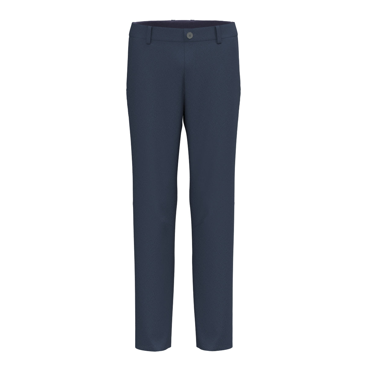 MEN バックパイルサテンストレッチ ロングパンツ エッグプラント