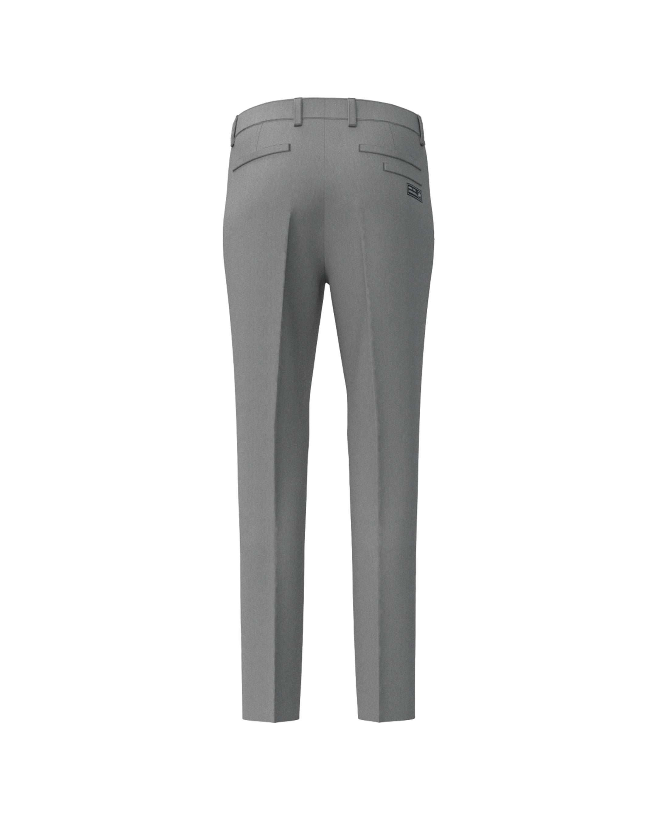 MEN スパンエステルOXストレッチ ロングパンツ グレー