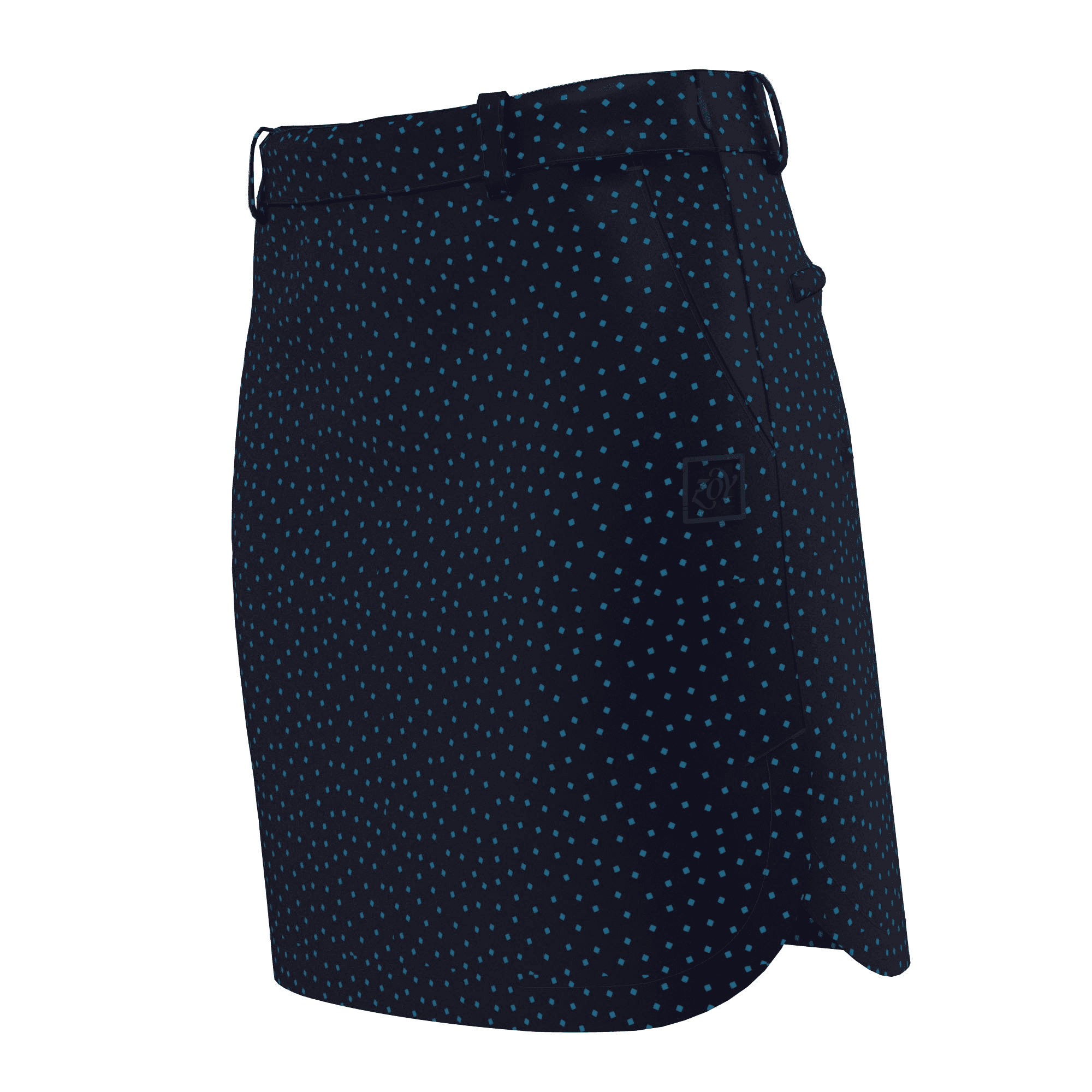 WOMEN COOLDOTS ミニリップストップ スカート ネイビー