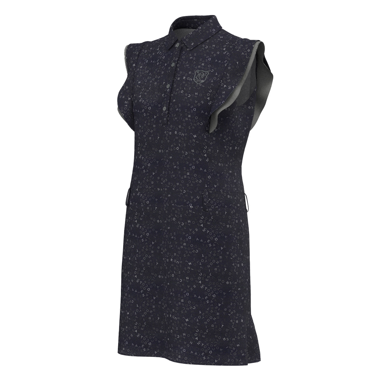 Women's Fragment Logo Print Dress in Navy