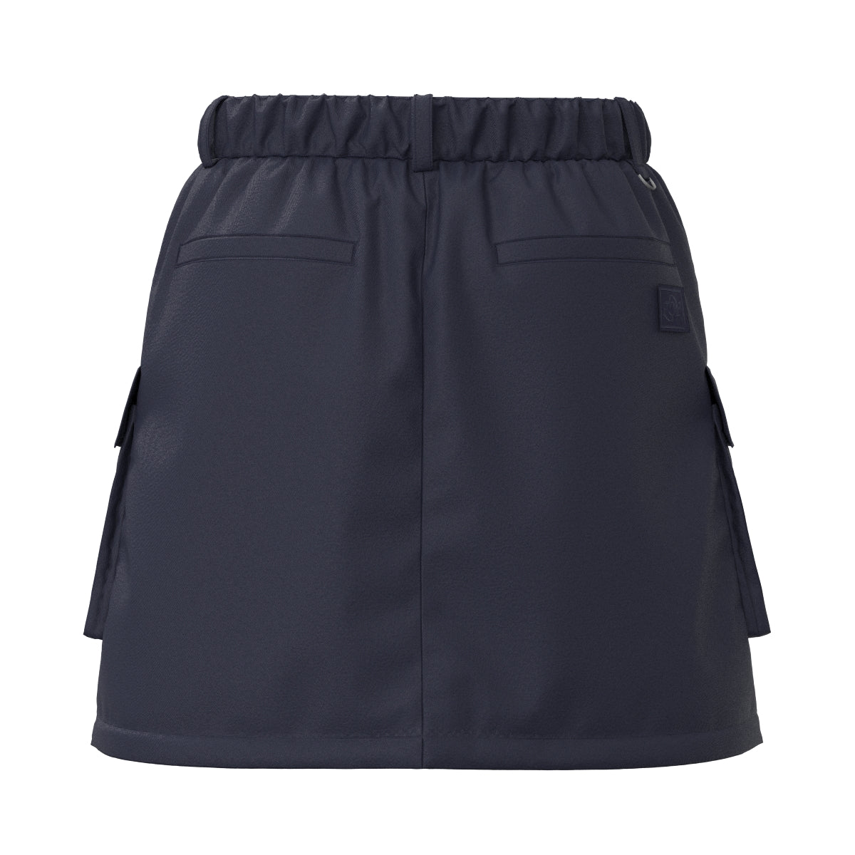 WOMEN Nylon Taffeta Stretch Skirt Eggplant
