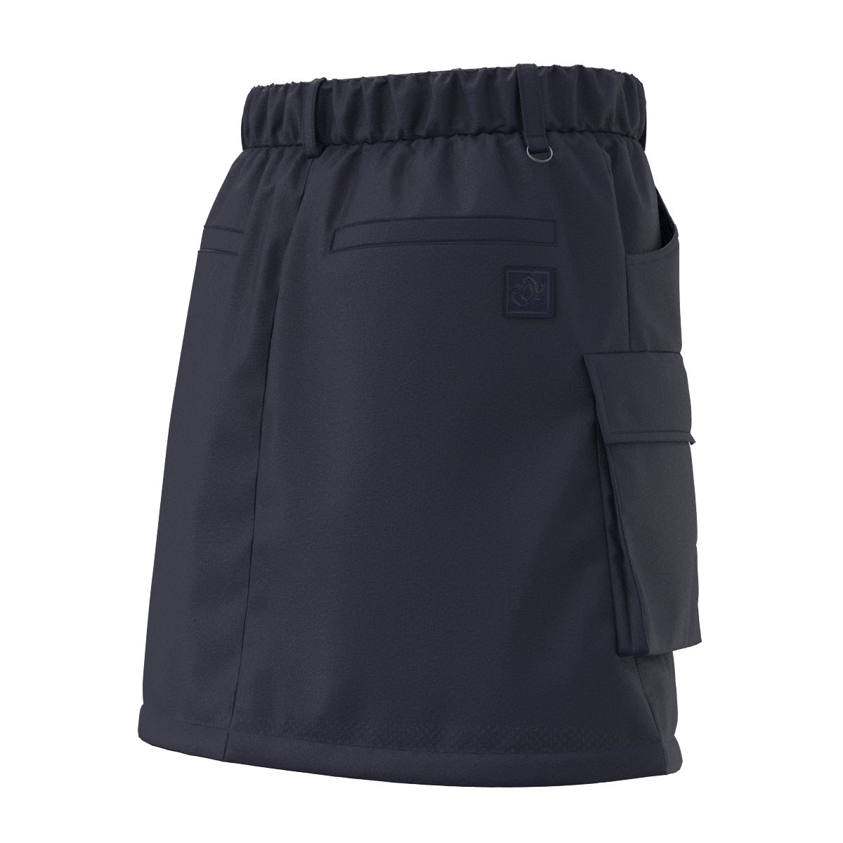 WOMEN Nylon Taffeta Stretch Skirt Eggplant