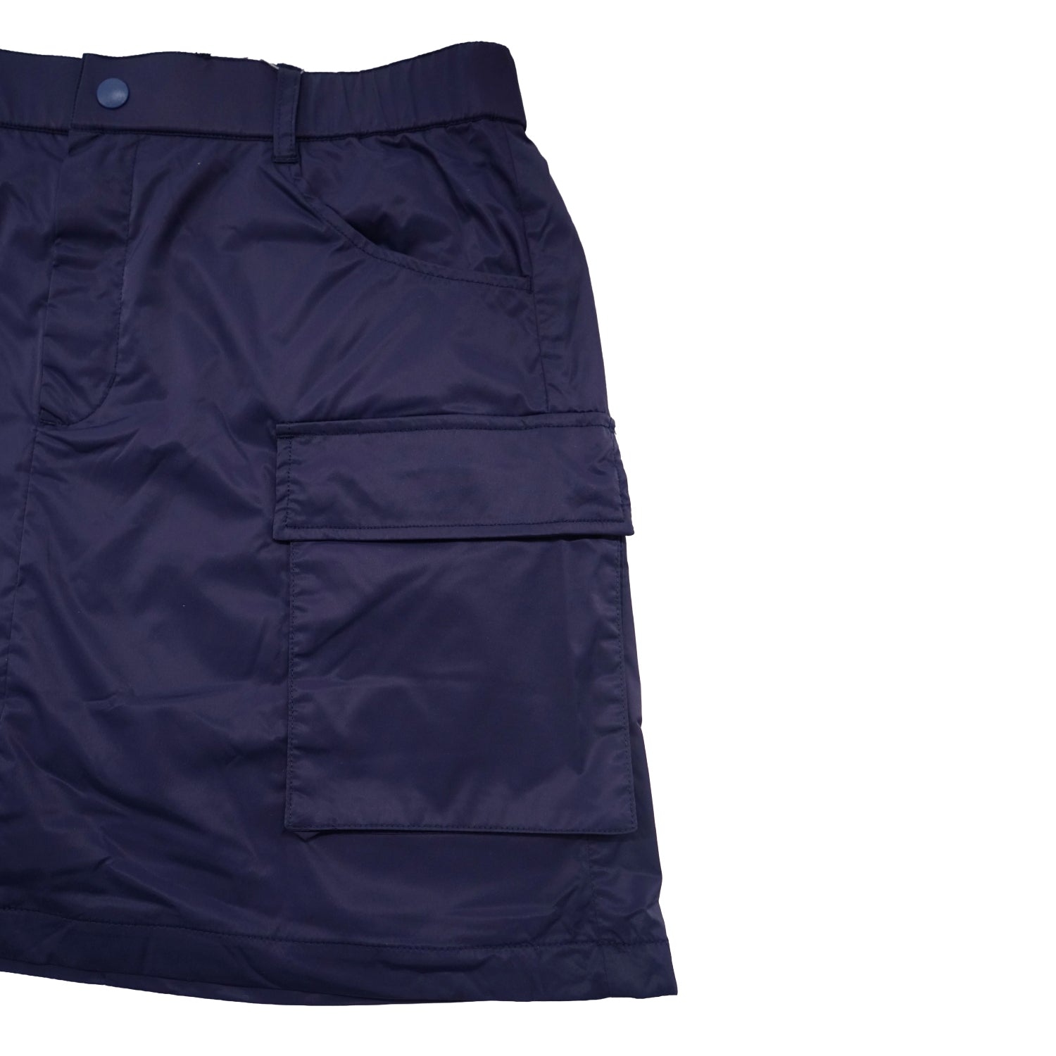 WOMEN Nylon Taffeta Stretch Skirt Eggplant