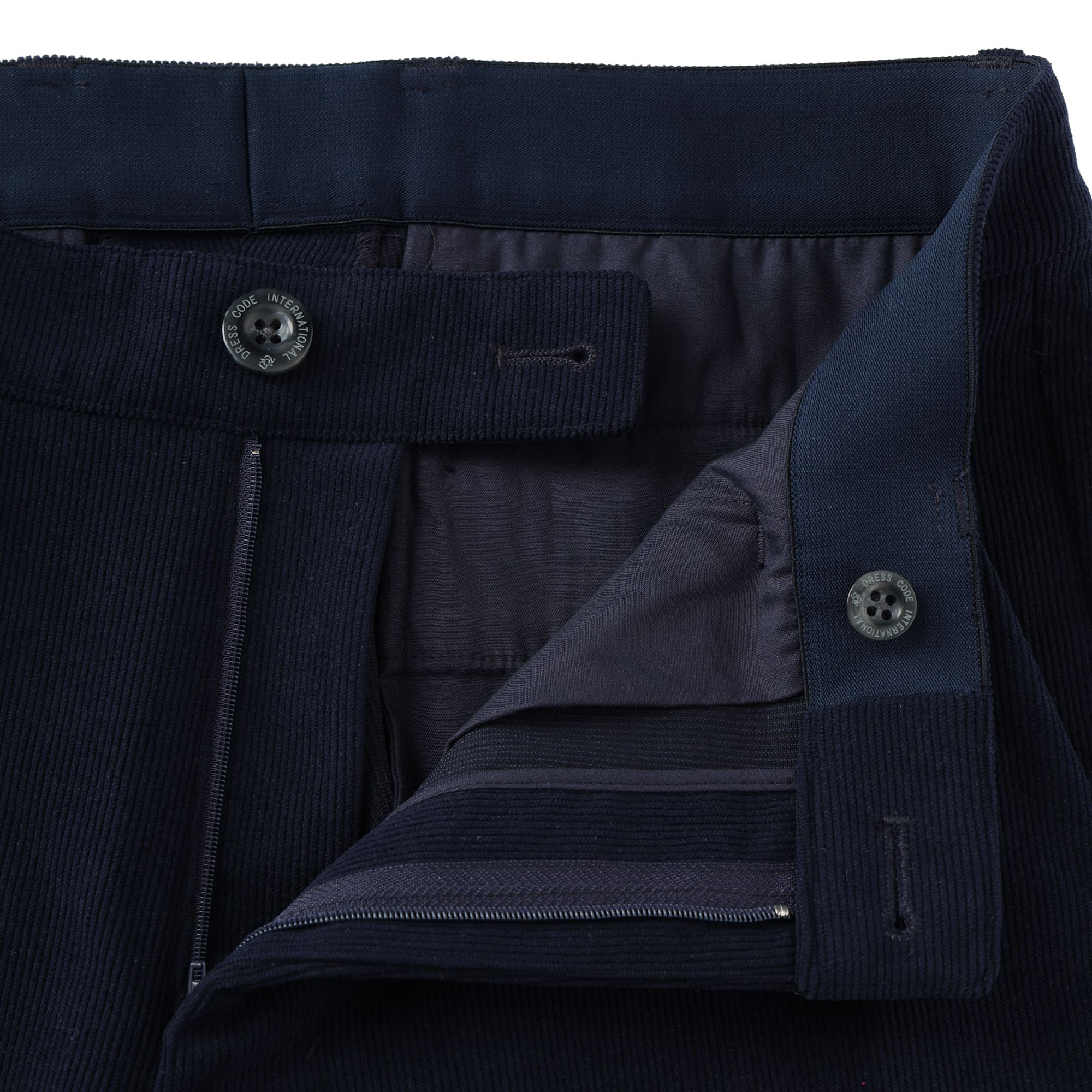 【24AW新作】MENS トリコットコーデュロイ ロングパンツ ネイビー 071444412 - ZOY OFFICIAL