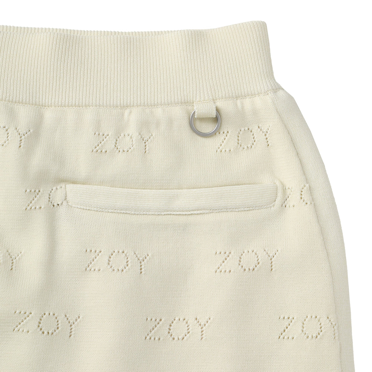 【24AW新作】WOMENS ZOYアイレット天竺プレーティング スカート(防風裏地付) ネイビー 071644318 - ZOY OFFICIAL