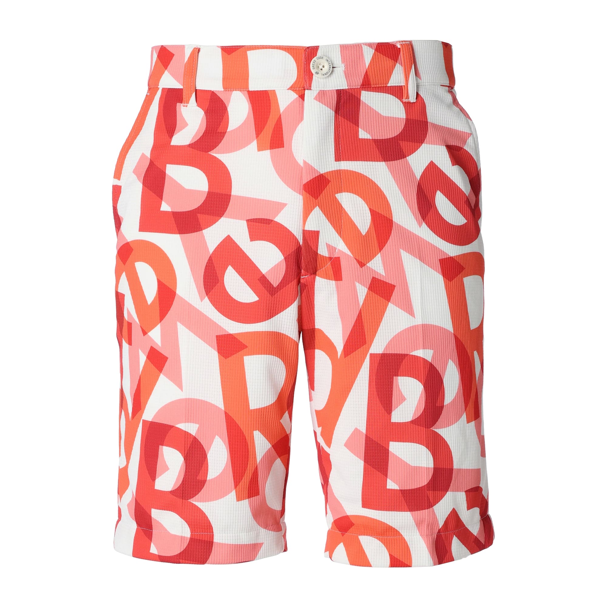 【24SS新作】MENS スペクトラムプリント ショートパンツ コーラル 071442416 - ZOY OFFICIAL