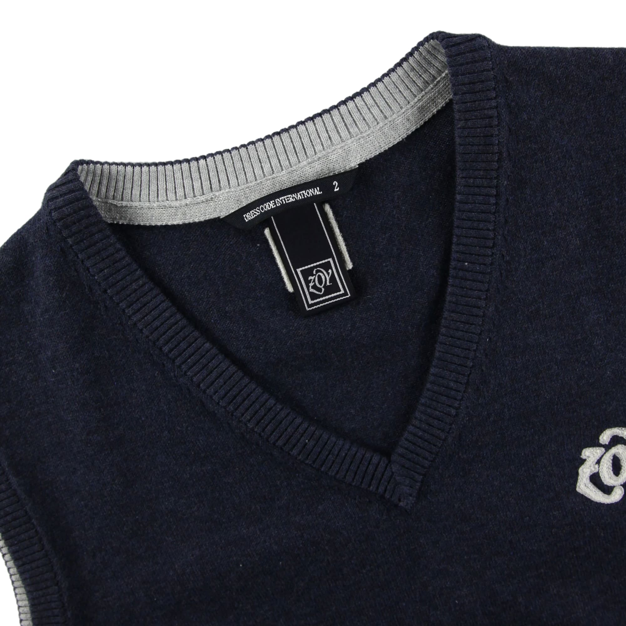【24SS新作】MENS メランジコットン天竺 ニットベスト ミッドグレー 071442706 - ZOY OFFICIAL