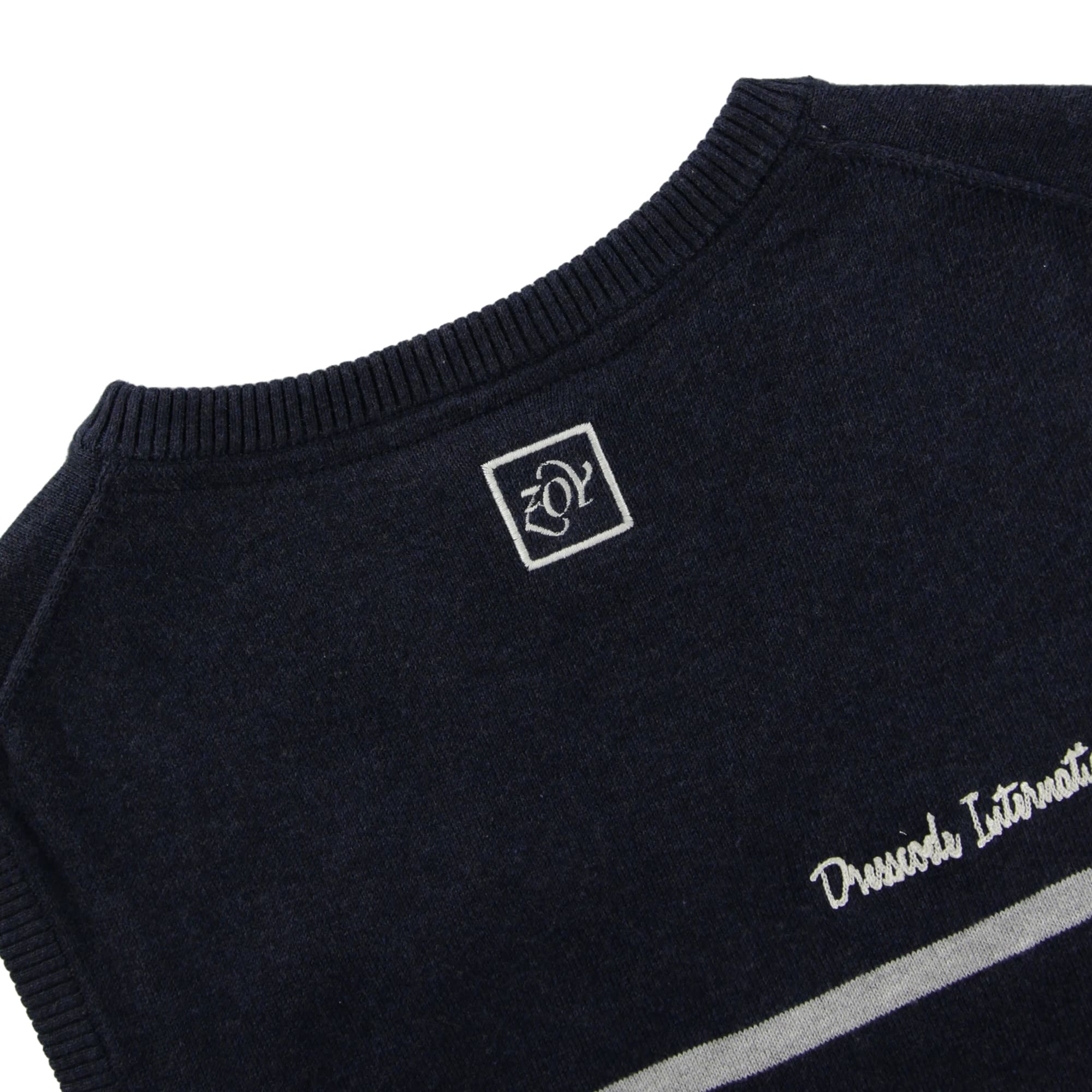 【24SS新作】MENS メランジコットン天竺 ニットベスト ミッドグレー 071442706 - ZOY OFFICIAL