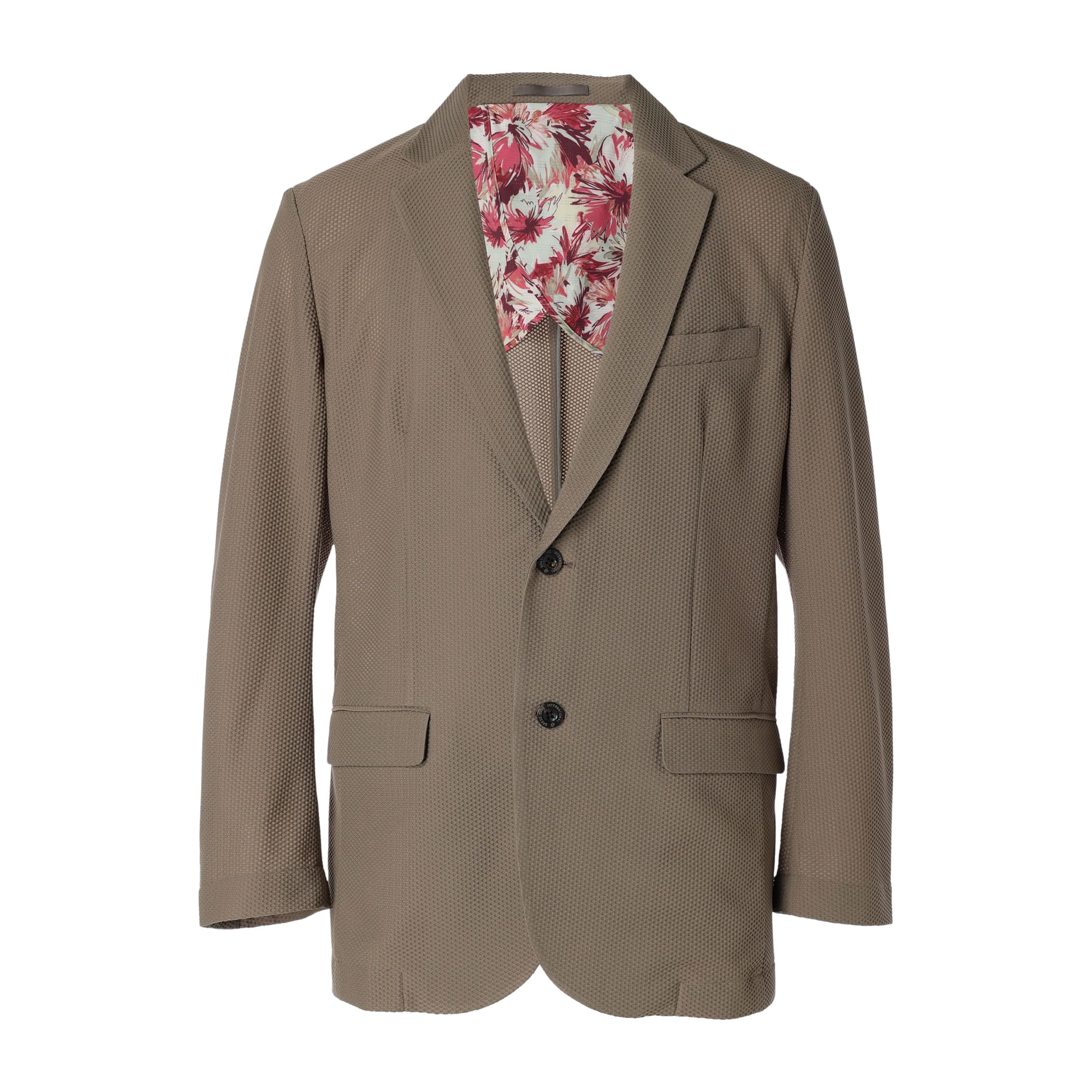 【24SS新作】MENS メッシュトリコット ジャケット サンドベージュ 071444100 - ZOY OFFICIAL