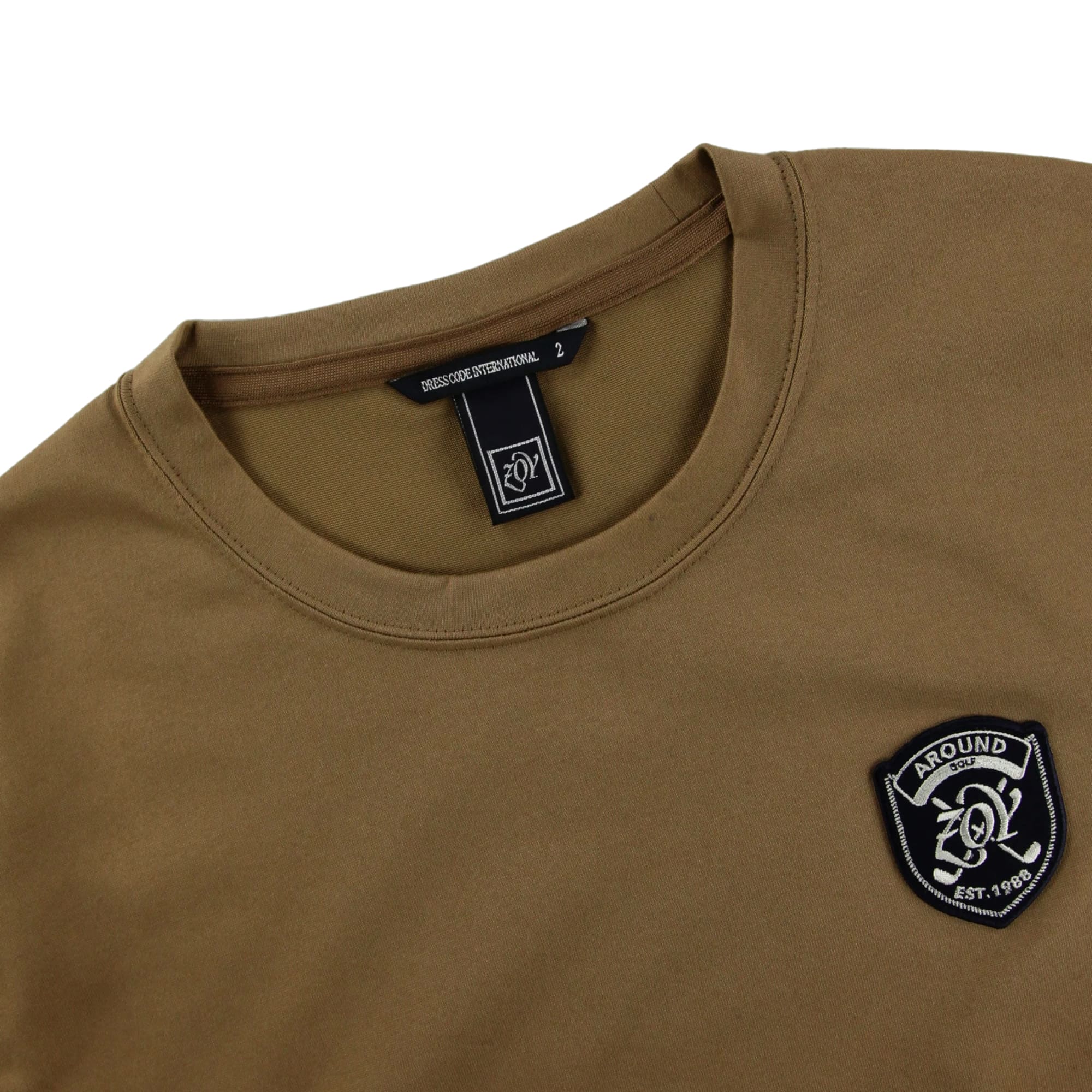 【24SS新作】MENS COOLMAX プレーティング天竺 スウェットプルオーバー タバコ 071442022 - ZOY OFFICIAL