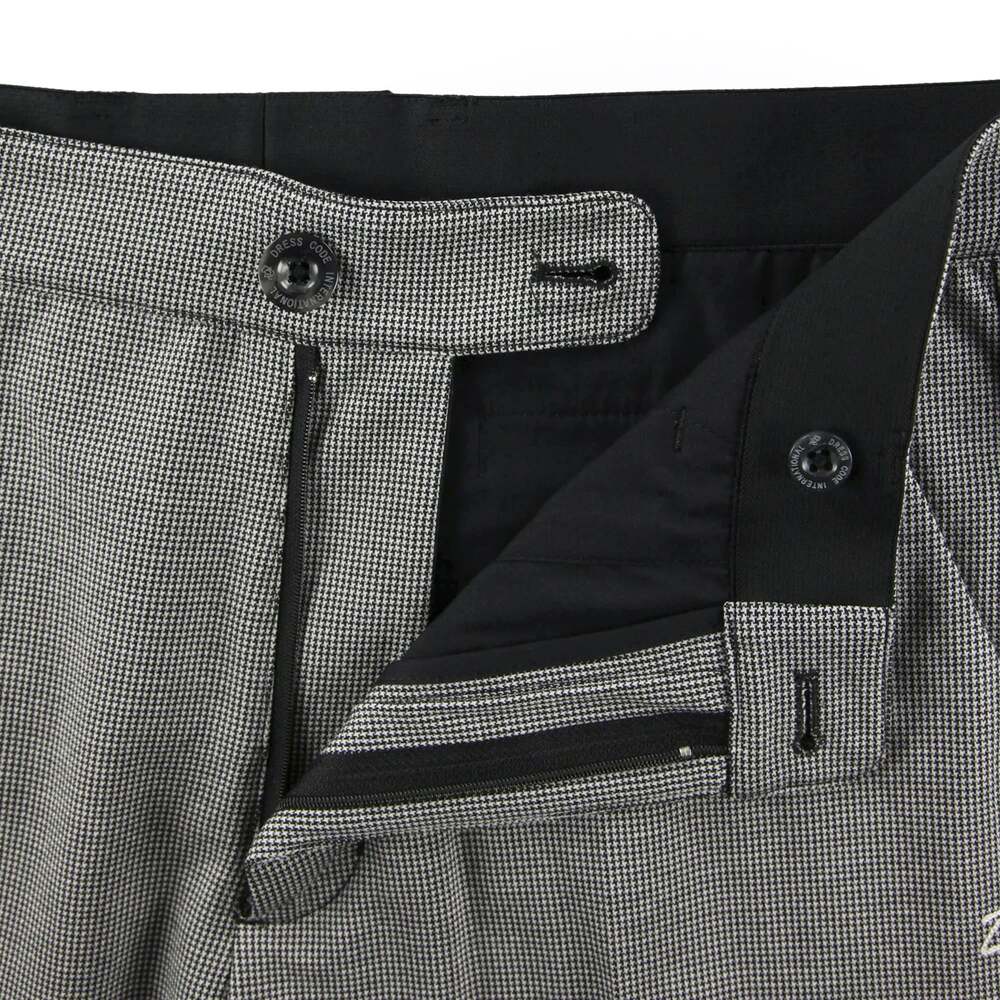 【24SS新作】MENS RENU ハイゲージ千鳥 ロングパンツ ネイビー 071442401 - ZOY OFFICIAL