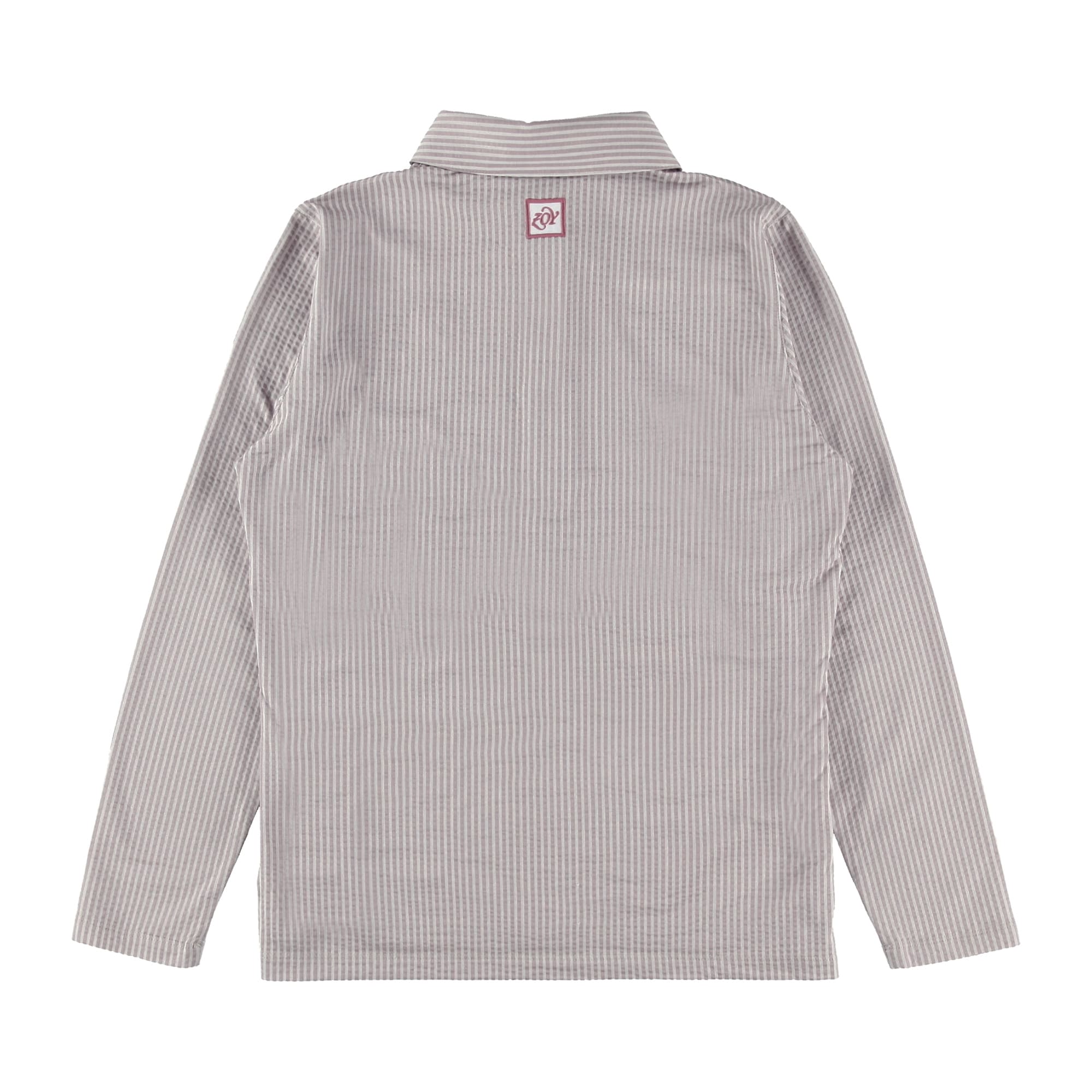 【24SS新作】WOMENS COOLMAXニットサッカー 長袖ポロシャツ ホワイト 071642003 - ZOY OFFICIAL