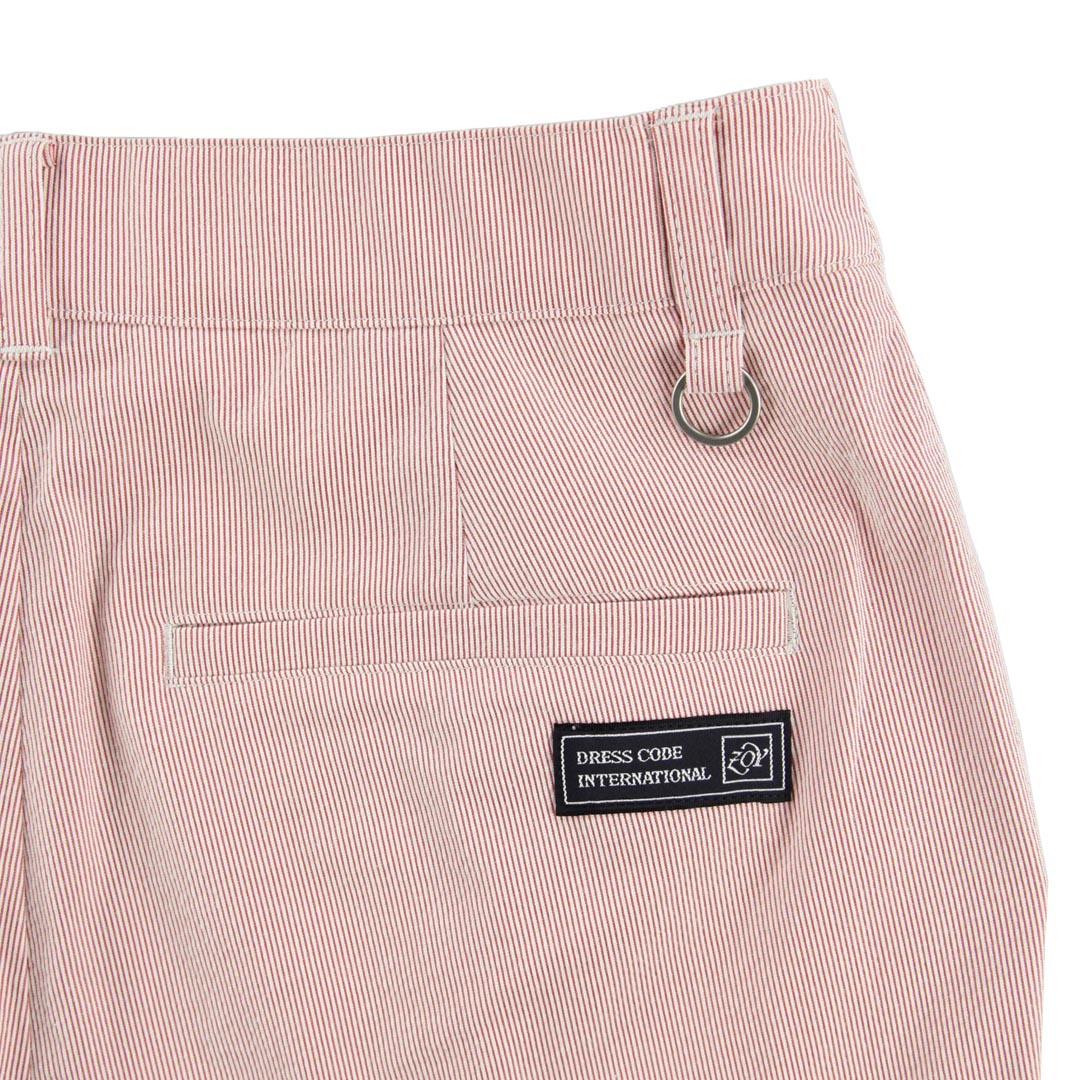 【24SS】WOMENS COOLMAX サッカーストライプ ロングパンツ レッド 071642405 - ZOY OFFICIAL