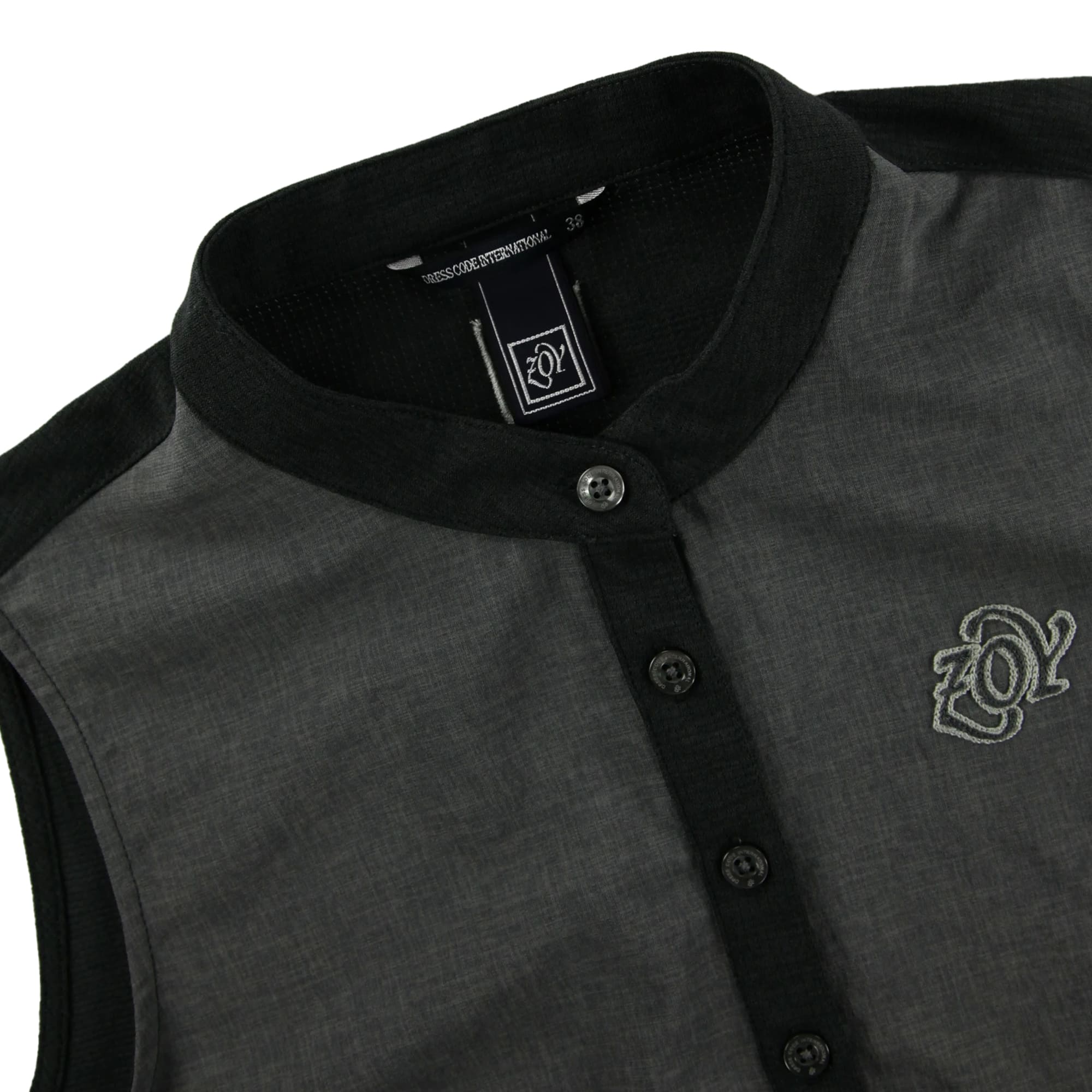 【24SS新作】WOMENS DOT MESH COOL スリーブレスシャツ グレー 071642025 - ZOY OFFICIAL