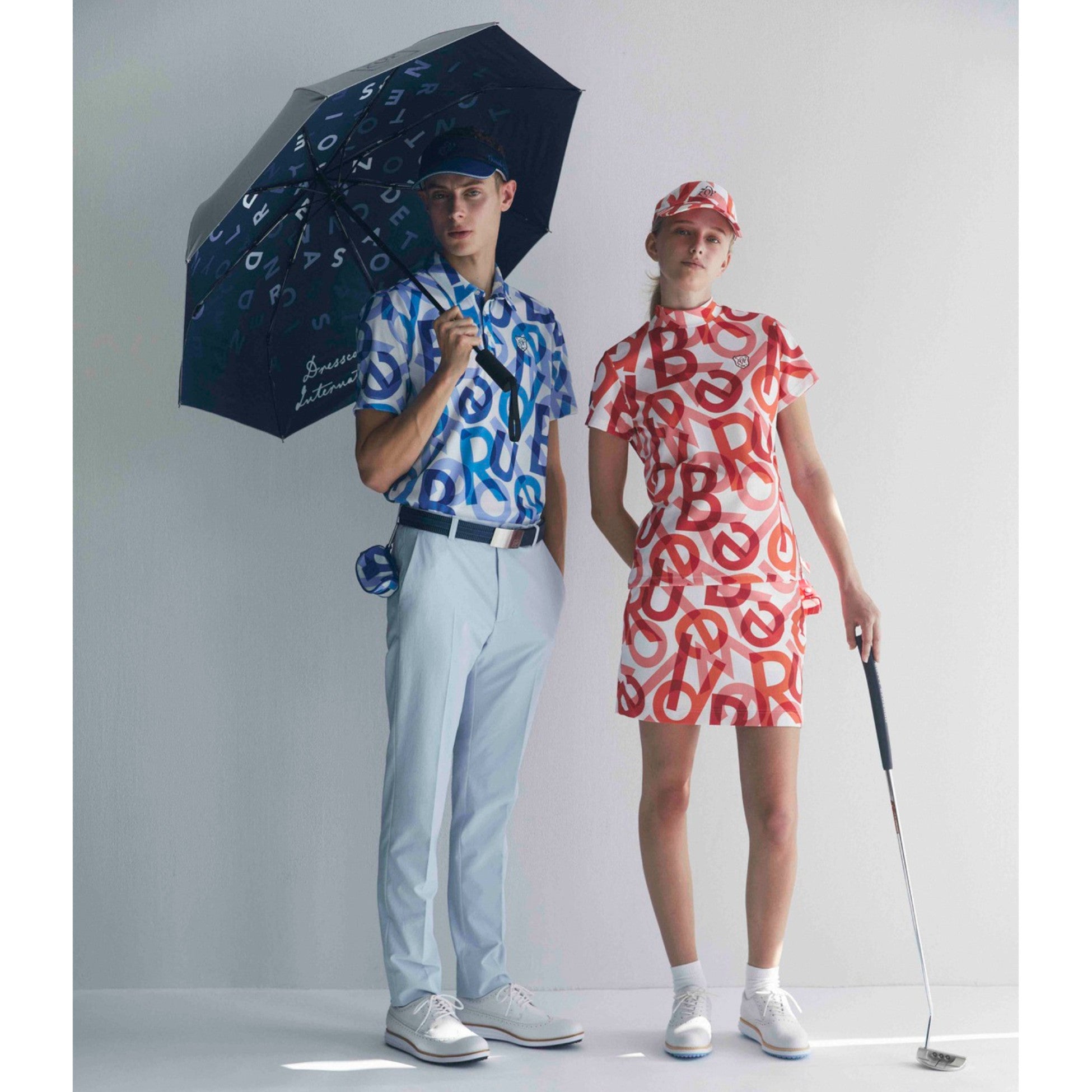 UNISEX 折り畳み ゴルフ傘（晴雨兼用） ネイビー