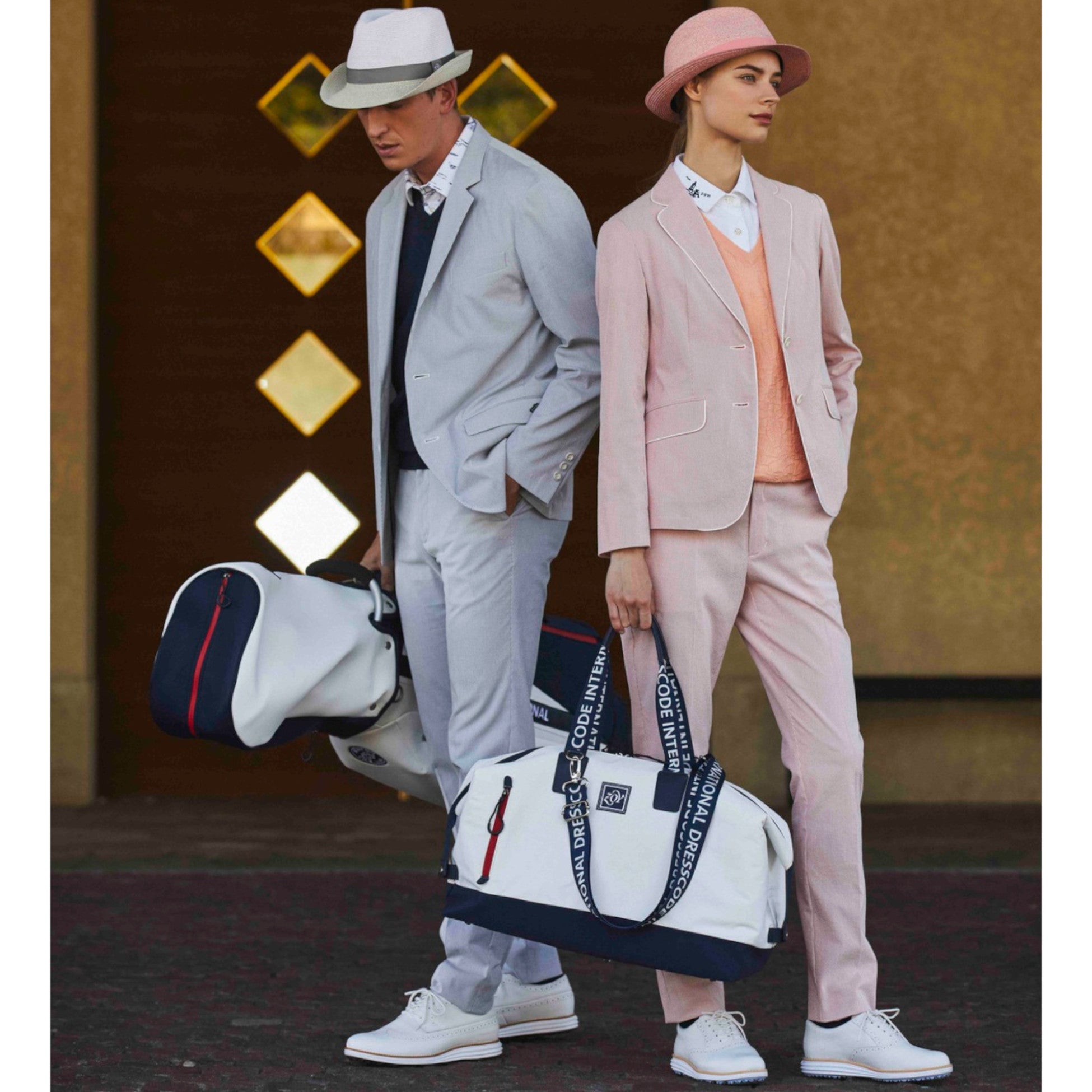 WOMEN COOLMAX サッカーストライプ ロングパンツ レッド