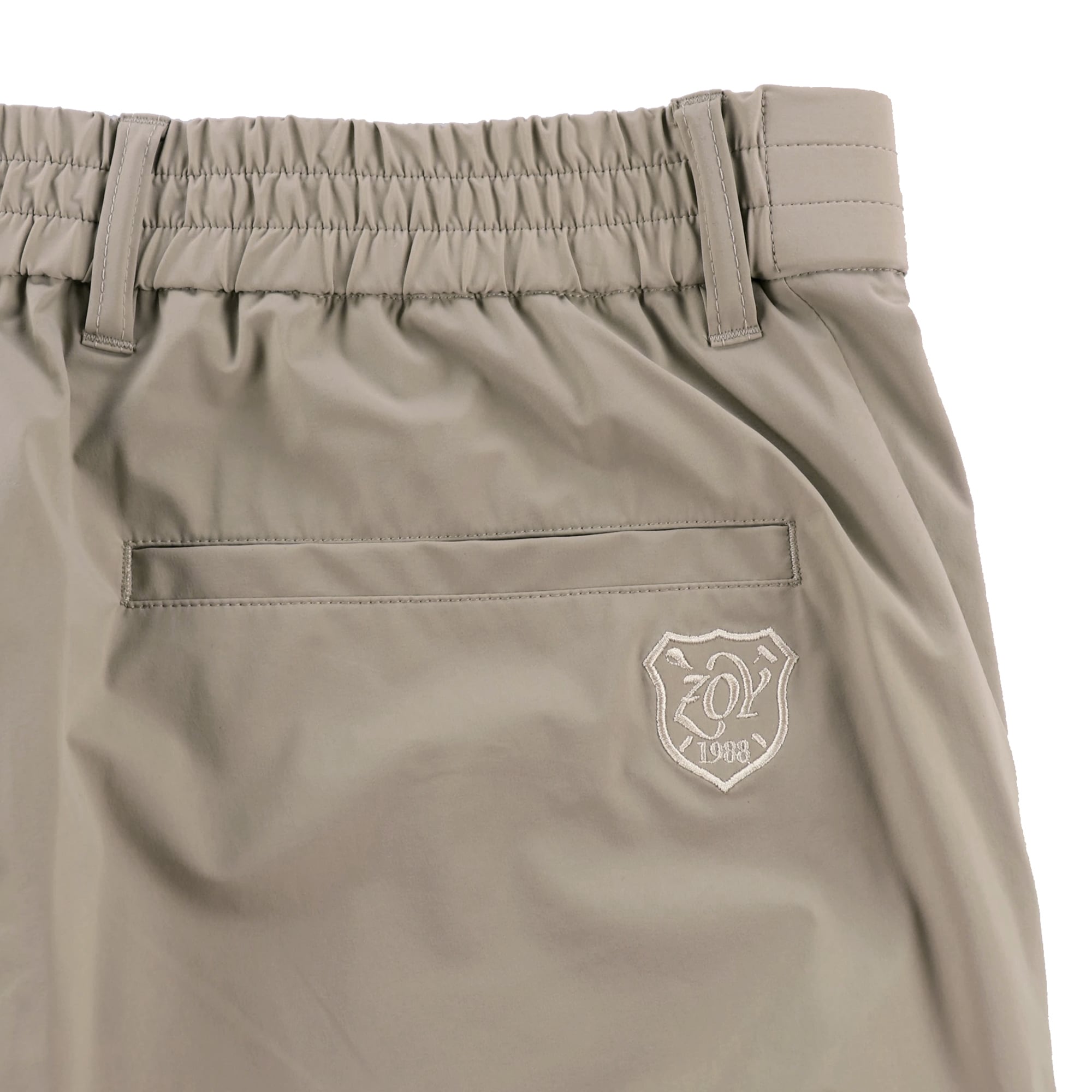 MENS 撥水コーティングタフタストレッチ ロングパンツ ベージュ 071432401 - ZOY OFFICIAL