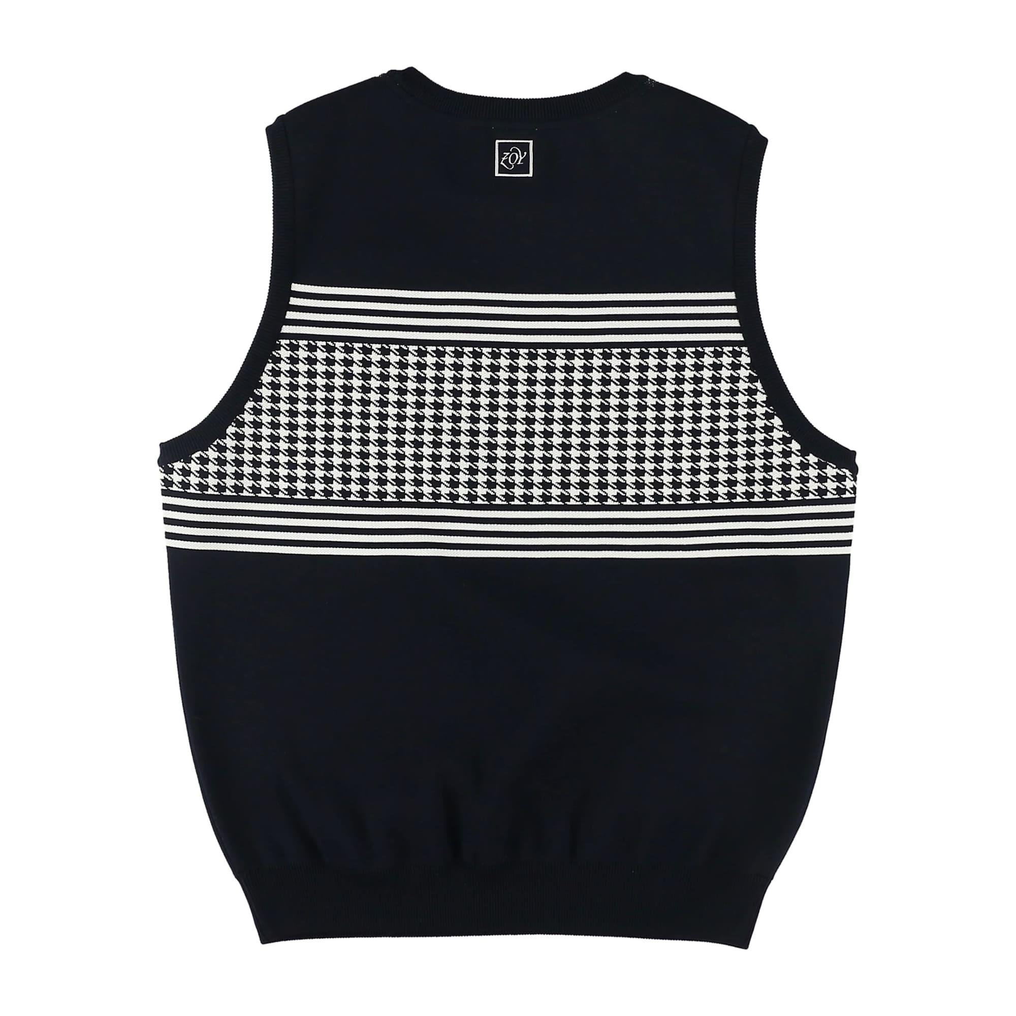 MENS 撥水千鳥JQ ベスト グレー×ホワイト 071432702 - ZOY OFFICIAL