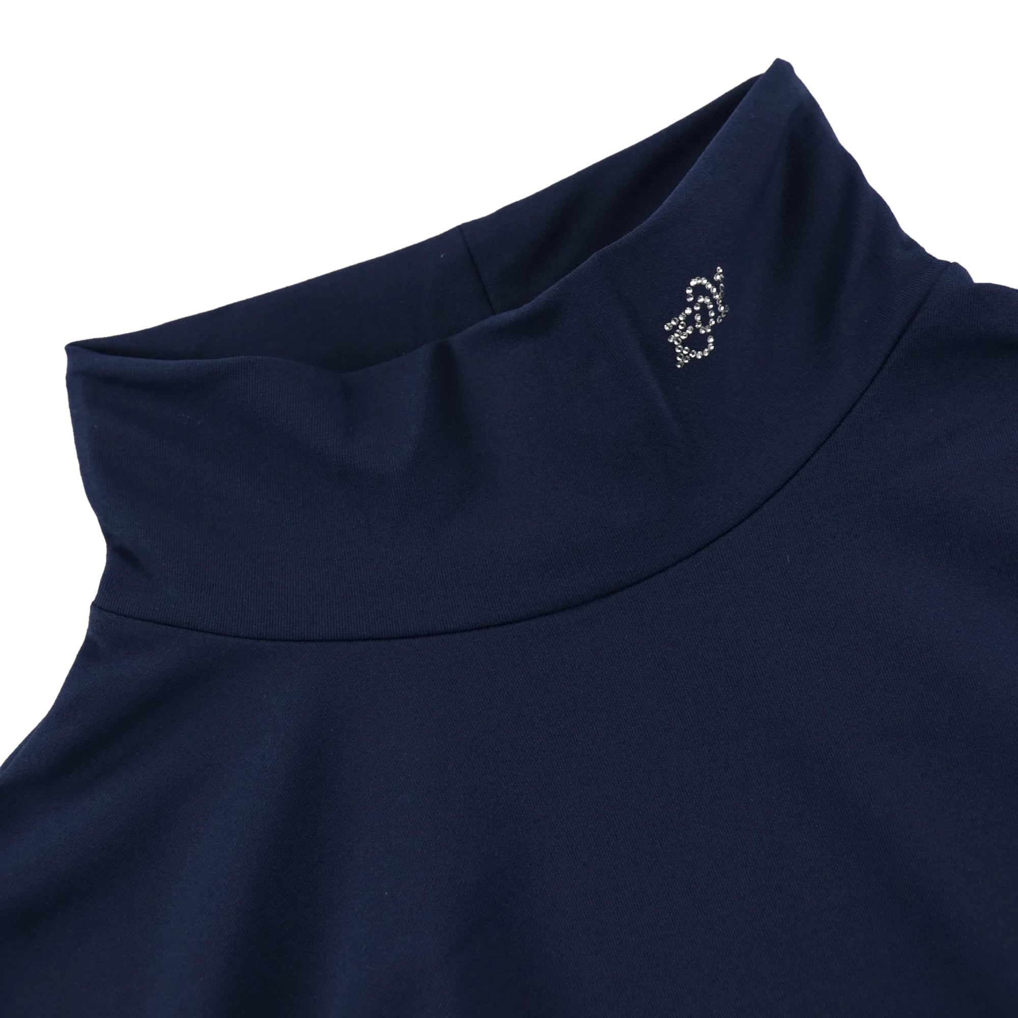 【UV加工素材】WOMENS TWINCOT UV 長袖モックネックインナー ネイビー 071729084 - ZOY OFFICIAL