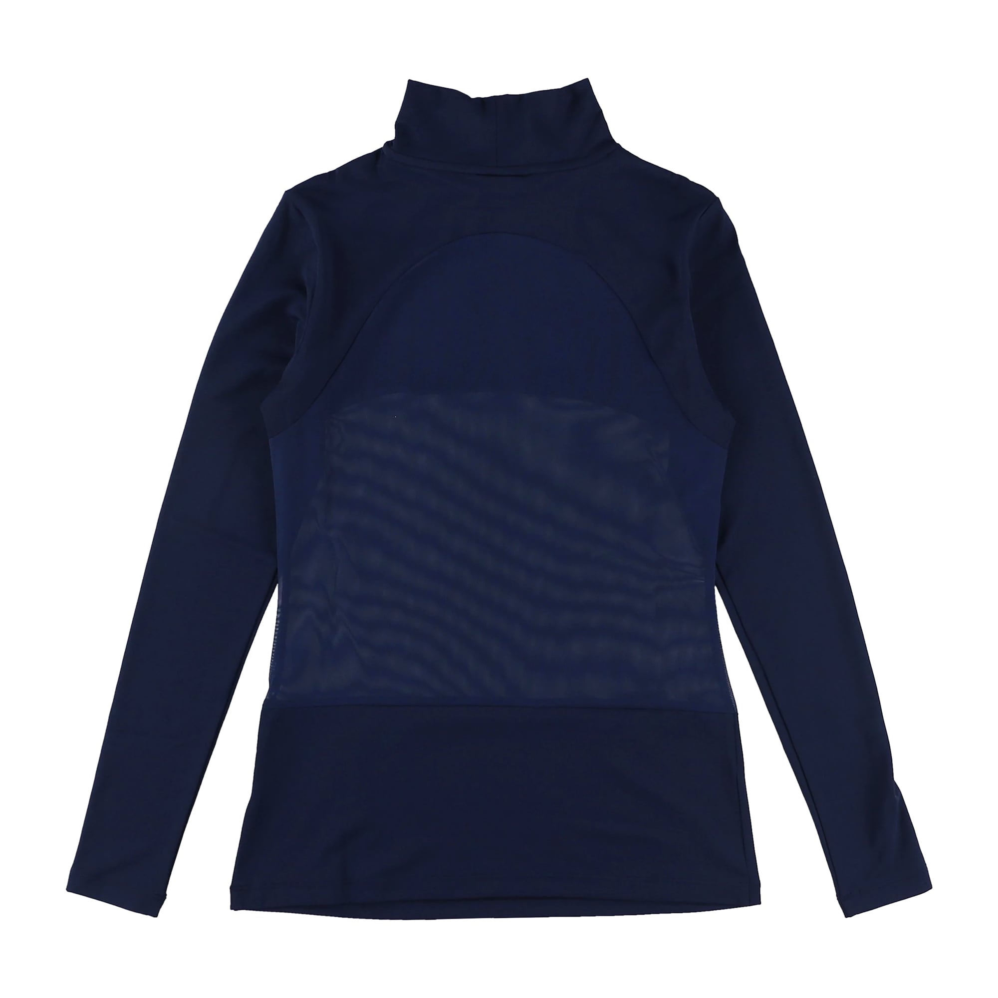 【UV加工素材】WOMENS TWINCOT UV 長袖モックネックインナー ネイビー 071729084 - ZOY OFFICIAL