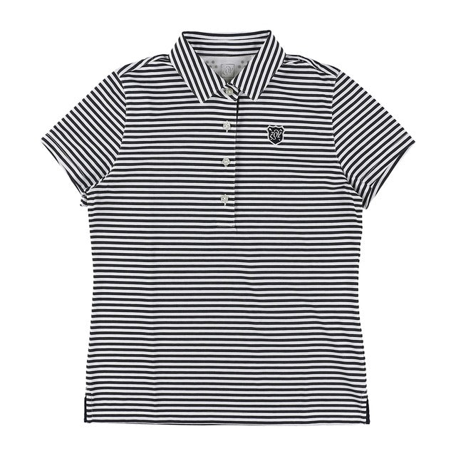 WOMENS 天竺ボーダー 半袖ポロシャツ ネイビー 071632030 - ZOY OFFICIAL