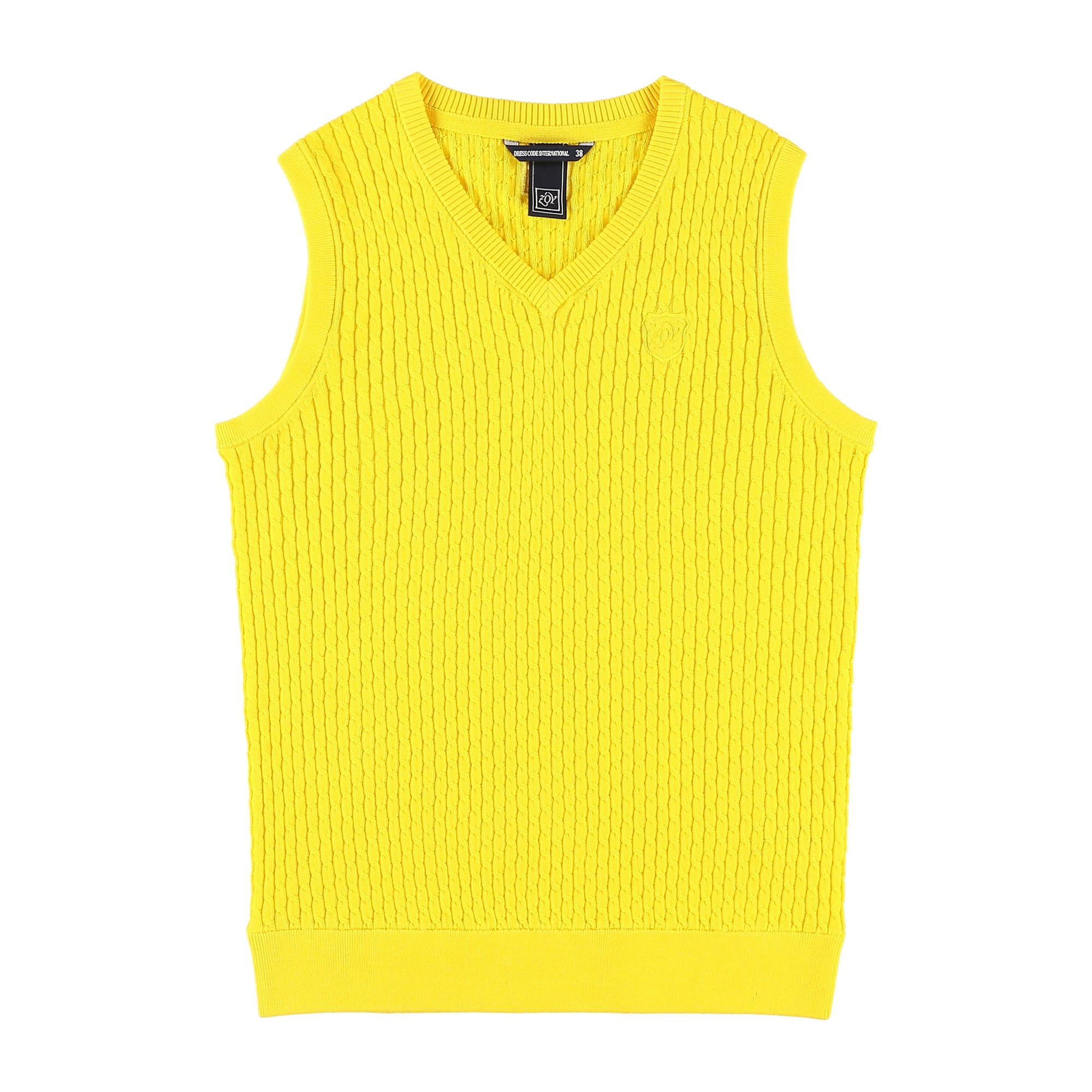 WOMENS ハイゲージコットン ベスト イエロー 071632709 - ZOY OFFICIAL