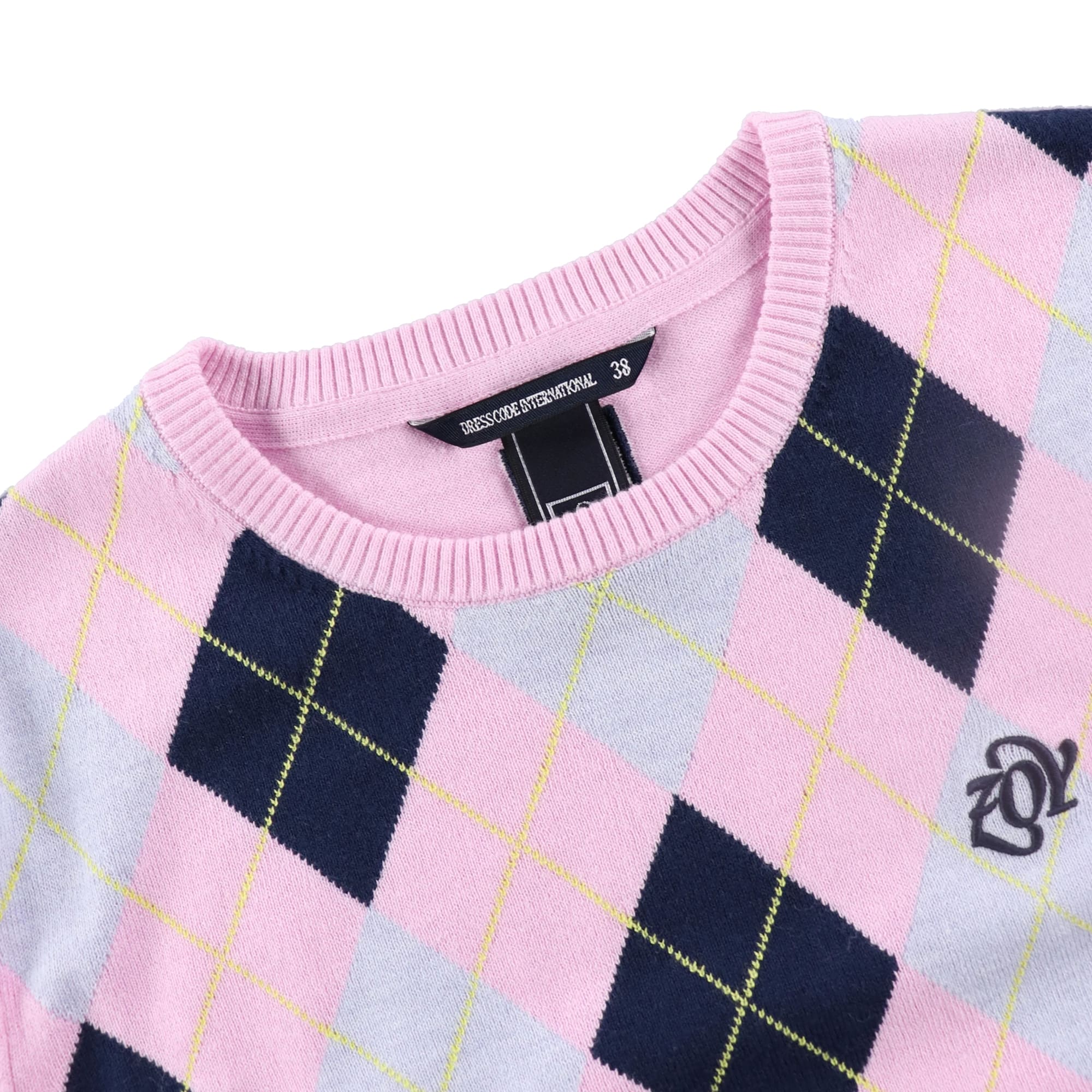 WOMENS アーガイル 長袖プルオーバー ホワイト 071632710 - ZOY OFFICIAL