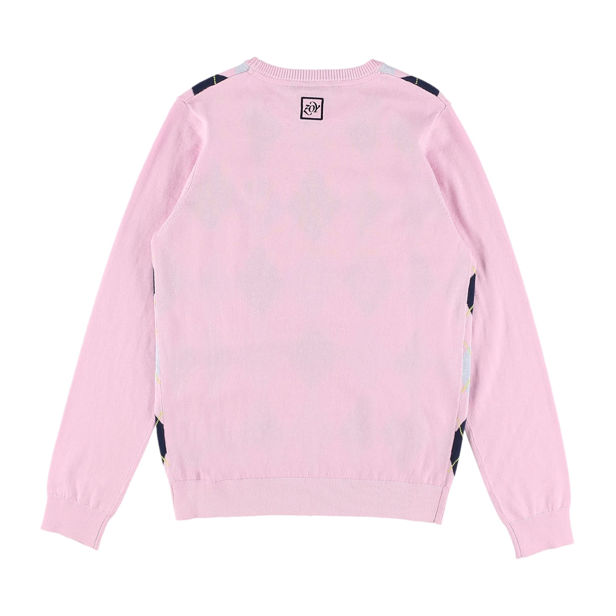 WOMENS アーガイル 長袖プルオーバー ローズ 071632710 - ZOY OFFICIAL