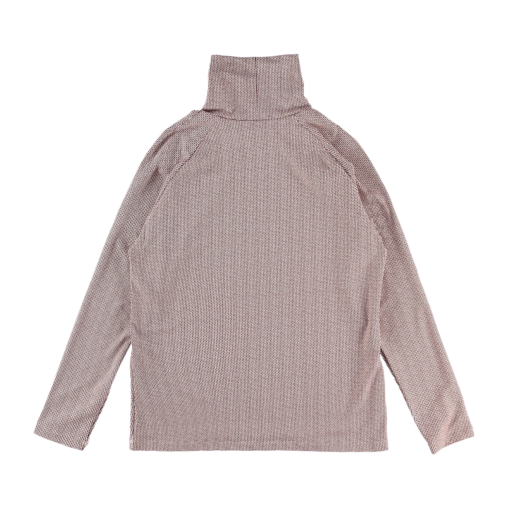 WOMENS マイクロドットプリント 長袖モックネック ブラウン 071634016 - ZOY OFFICIAL