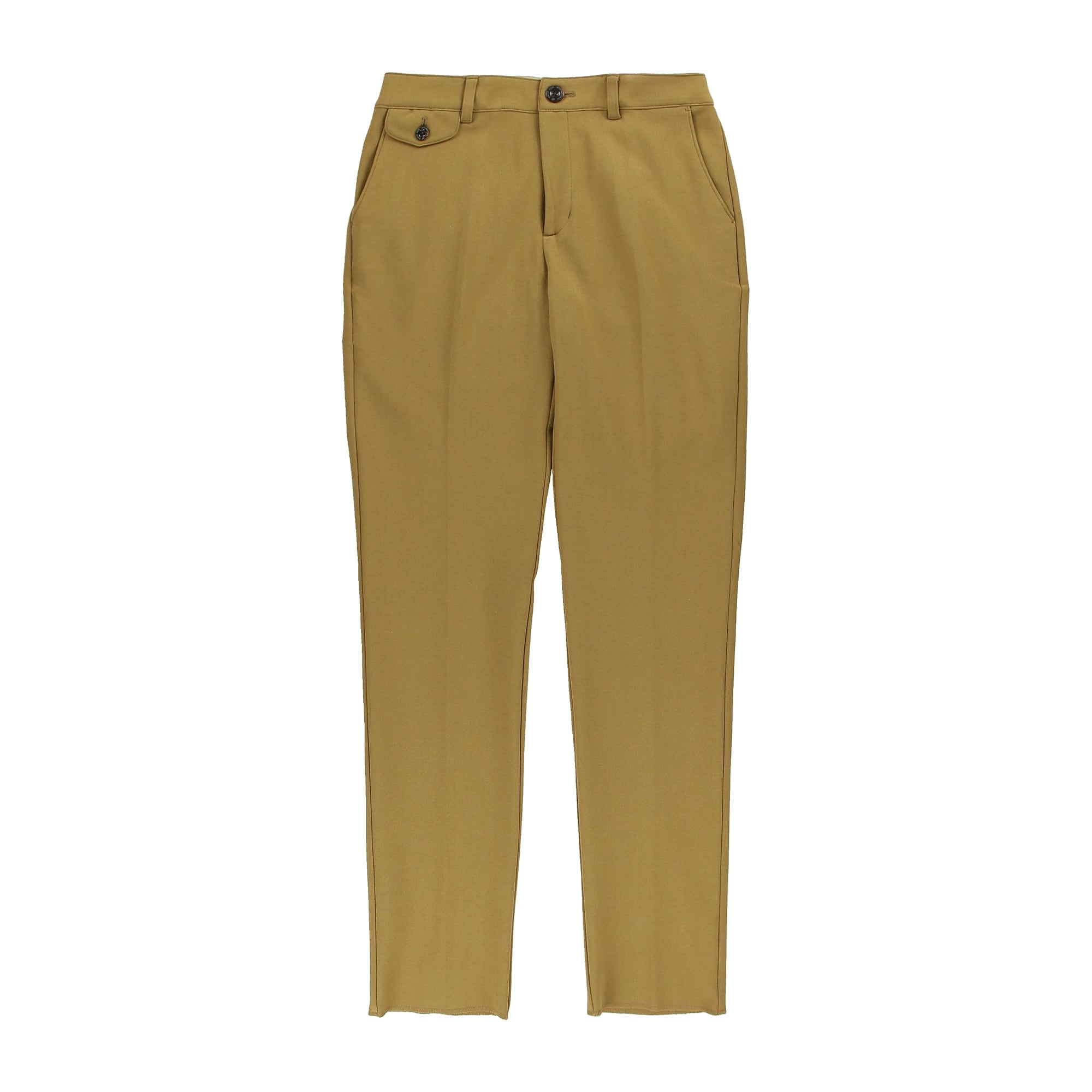 WOMENS 裏面起毛ストレッチ ロングパンツ キャメル 071634411 - ZOY OFFICIAL