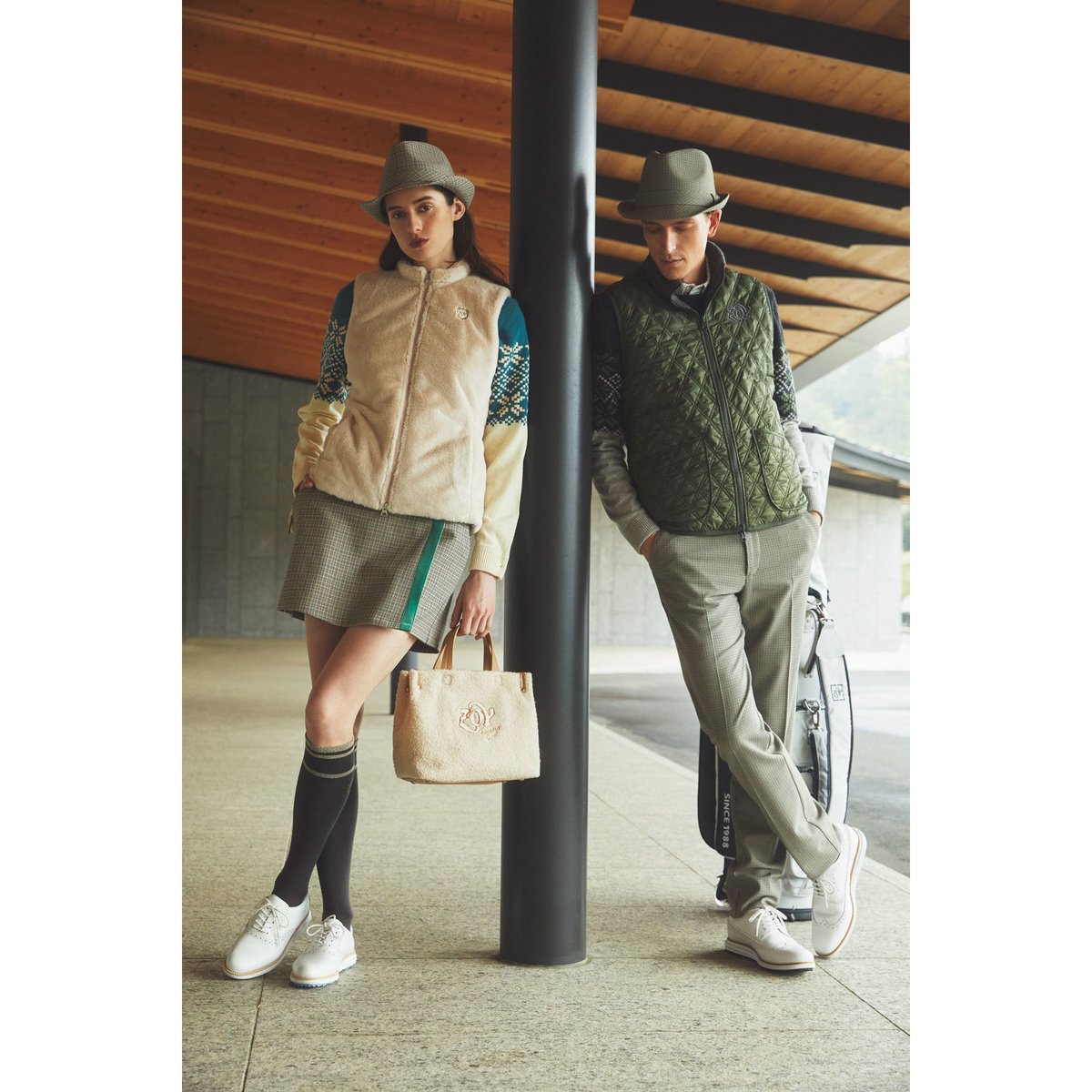WOMEN ガンクラブ裏起毛ストレッチ ラップキュロットエメラルド