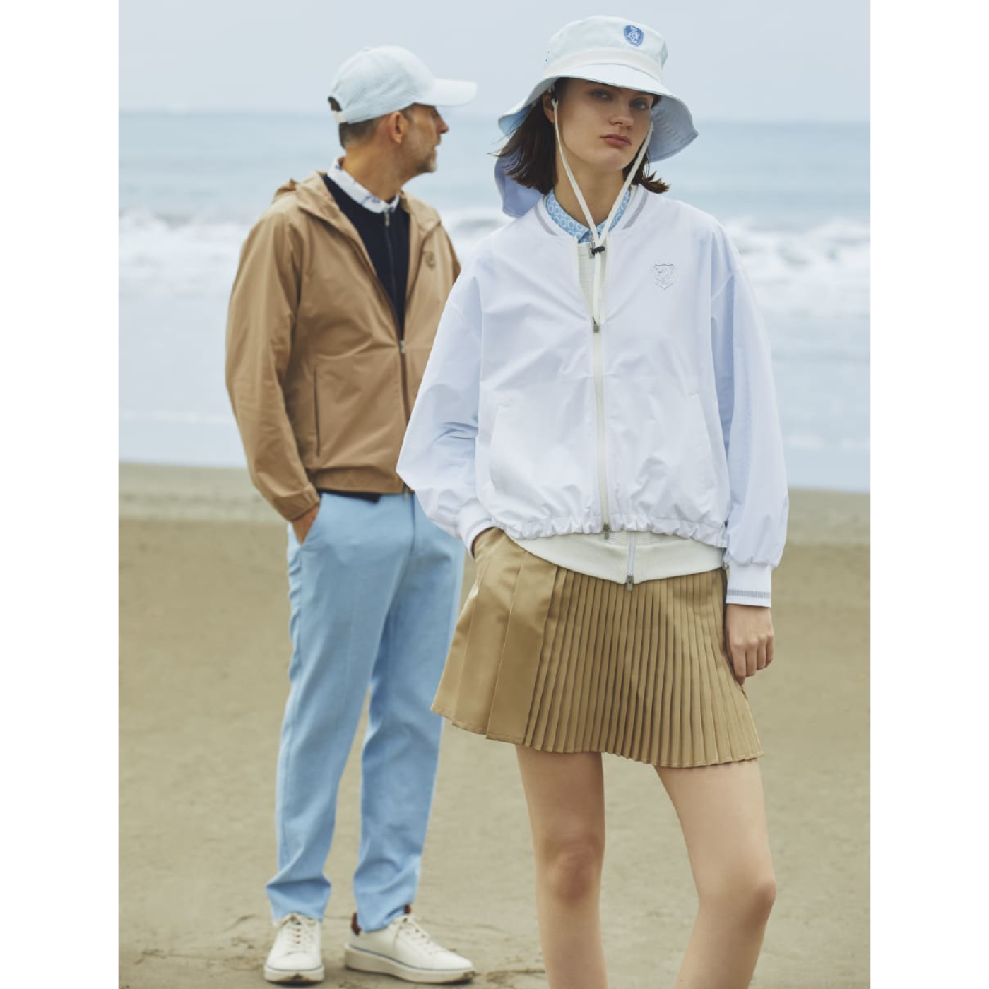 WOMEN ライトツイル スカート ベージュ