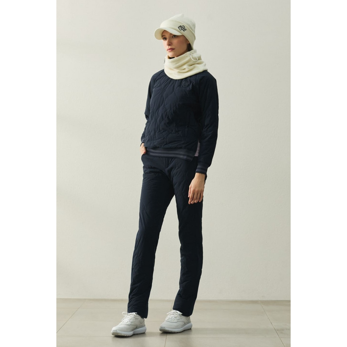 UNISEX ストレッチタフタキルト スニードジャック クリーム